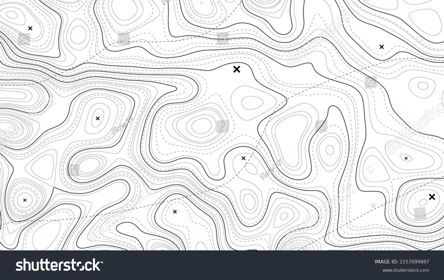 Contour Map Background Vector Geography Scheme Stock Vector (Royalty ...