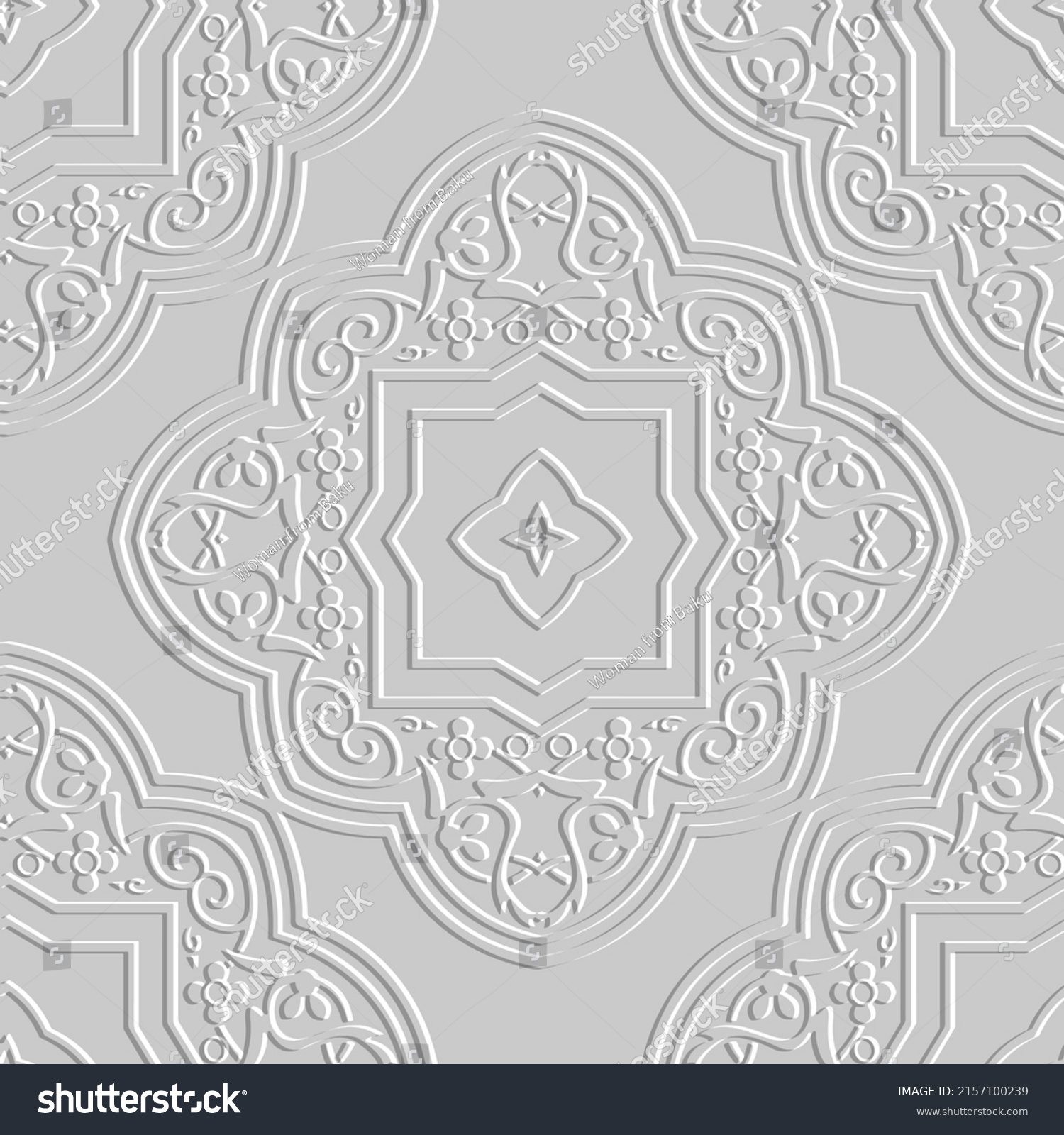 Emboss 3d White Seamless Pattern Textured Stock Vector Royalty Free 2157100239 Shutterstock 1979