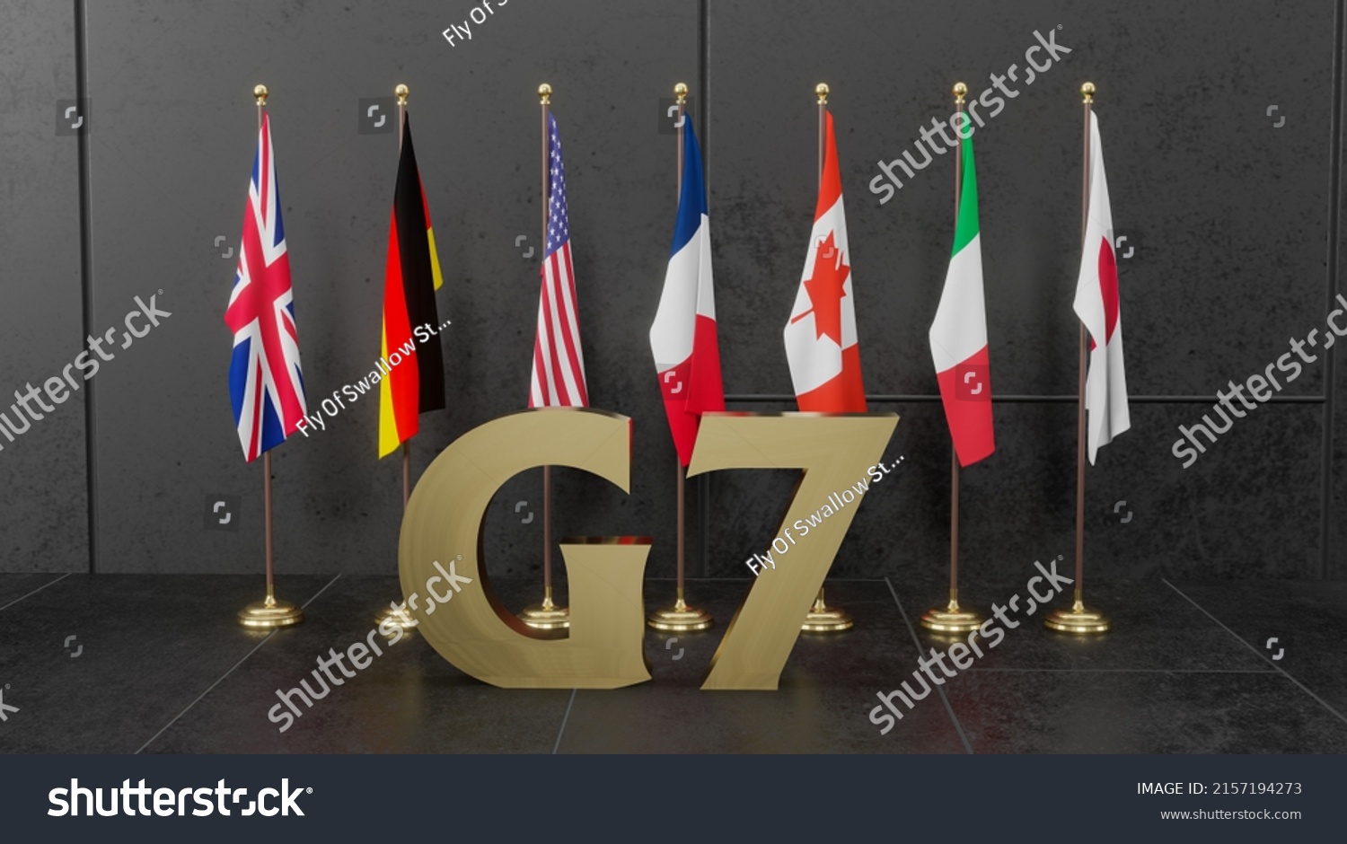 G7 Summit Flags Members G7 Group Stock Illustration 2157194273 ...