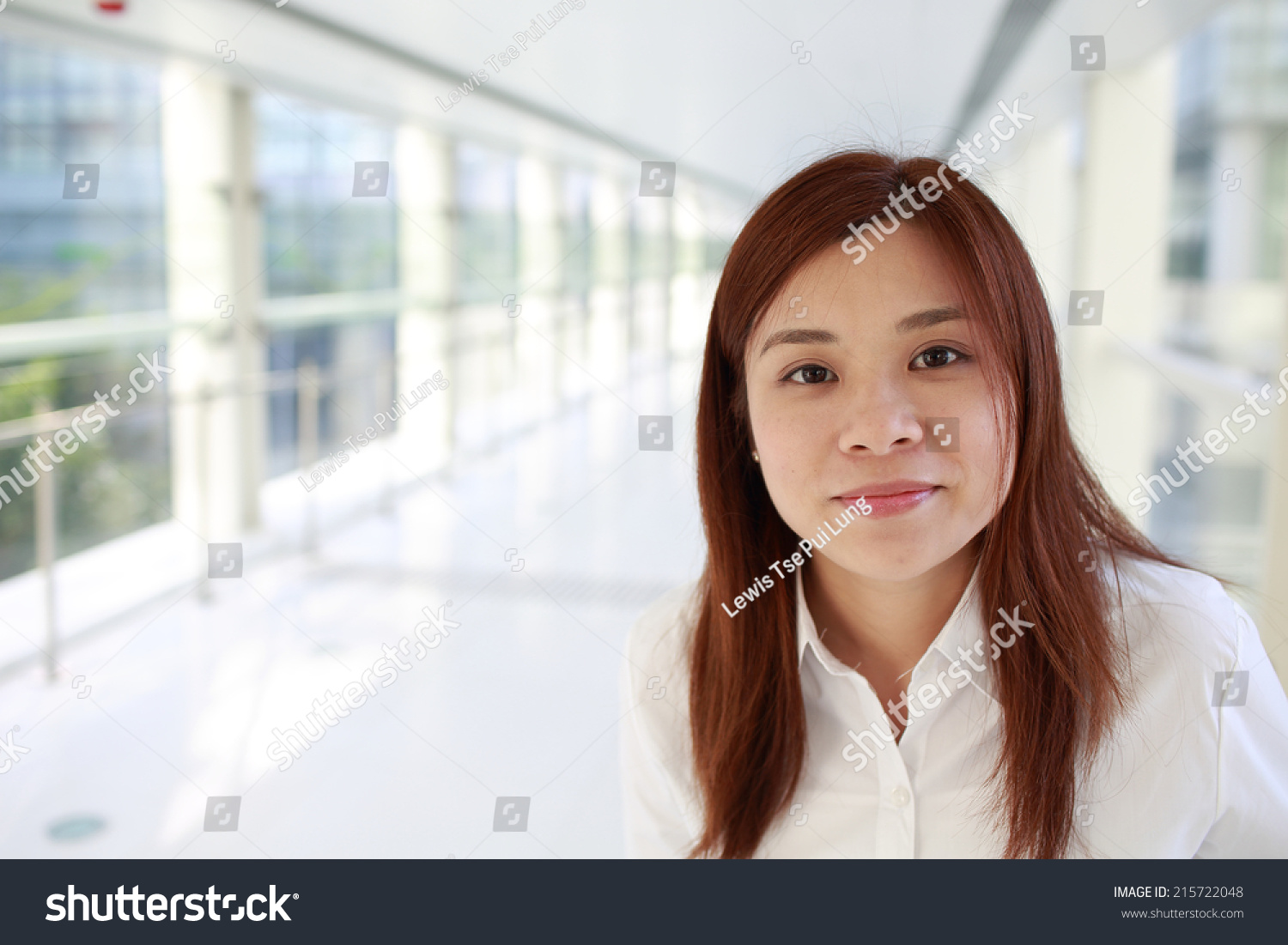 Happy Office Lady Thinking Workplace Stock Photo 215722048 | Shutterstock