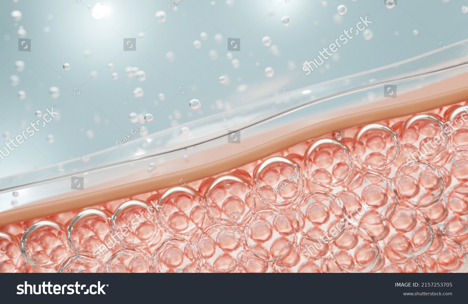 Skin Collagen Drop On Skin Cell Stock Illustration 2157253705 ...