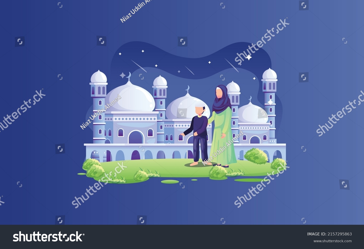 islamic-religion-banner-template-muslim-man-stock-vector-royalty-free