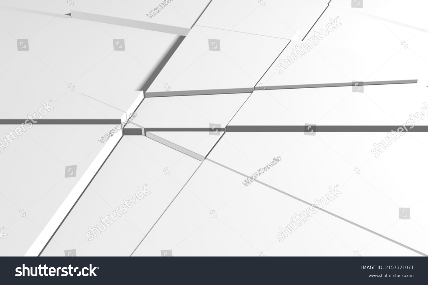 White Geometric Poligon Abstract Background 3d Stock Illustration ...