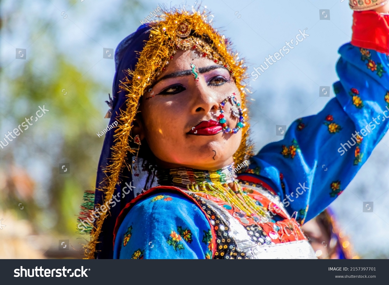 Udaipur Rajasthan India 02022021 Rajasthan Folk Stock Photo 2157397701 ...