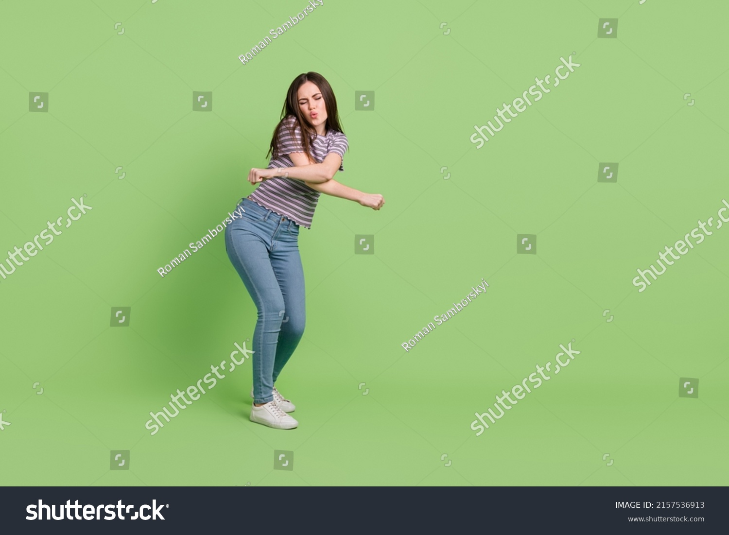 Full Length Body Size View Attractive Stock Photo 2157536913 | Shutterstock