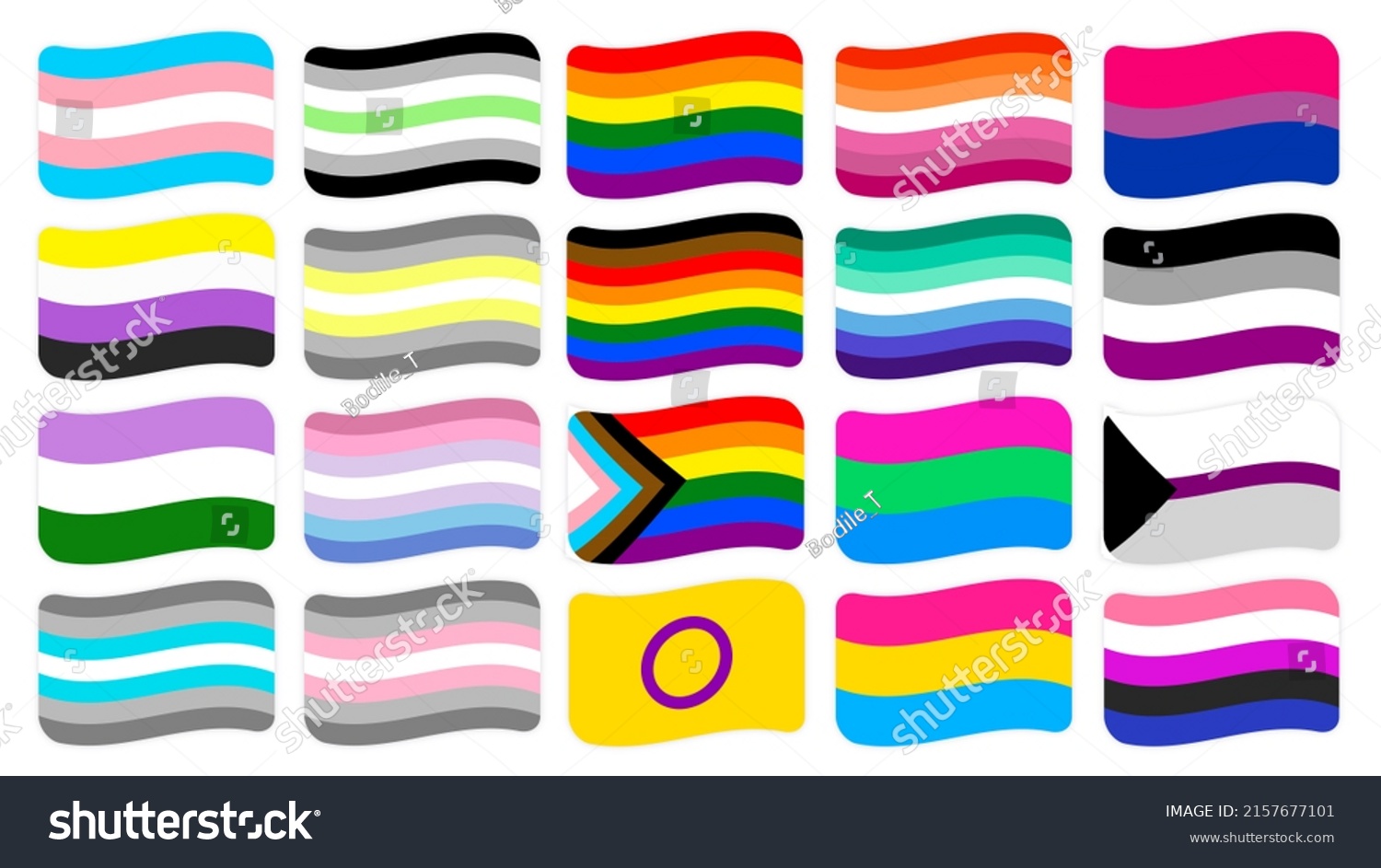 Lgbtiq Pride Month White Background Inclusive Stock Illustration ...