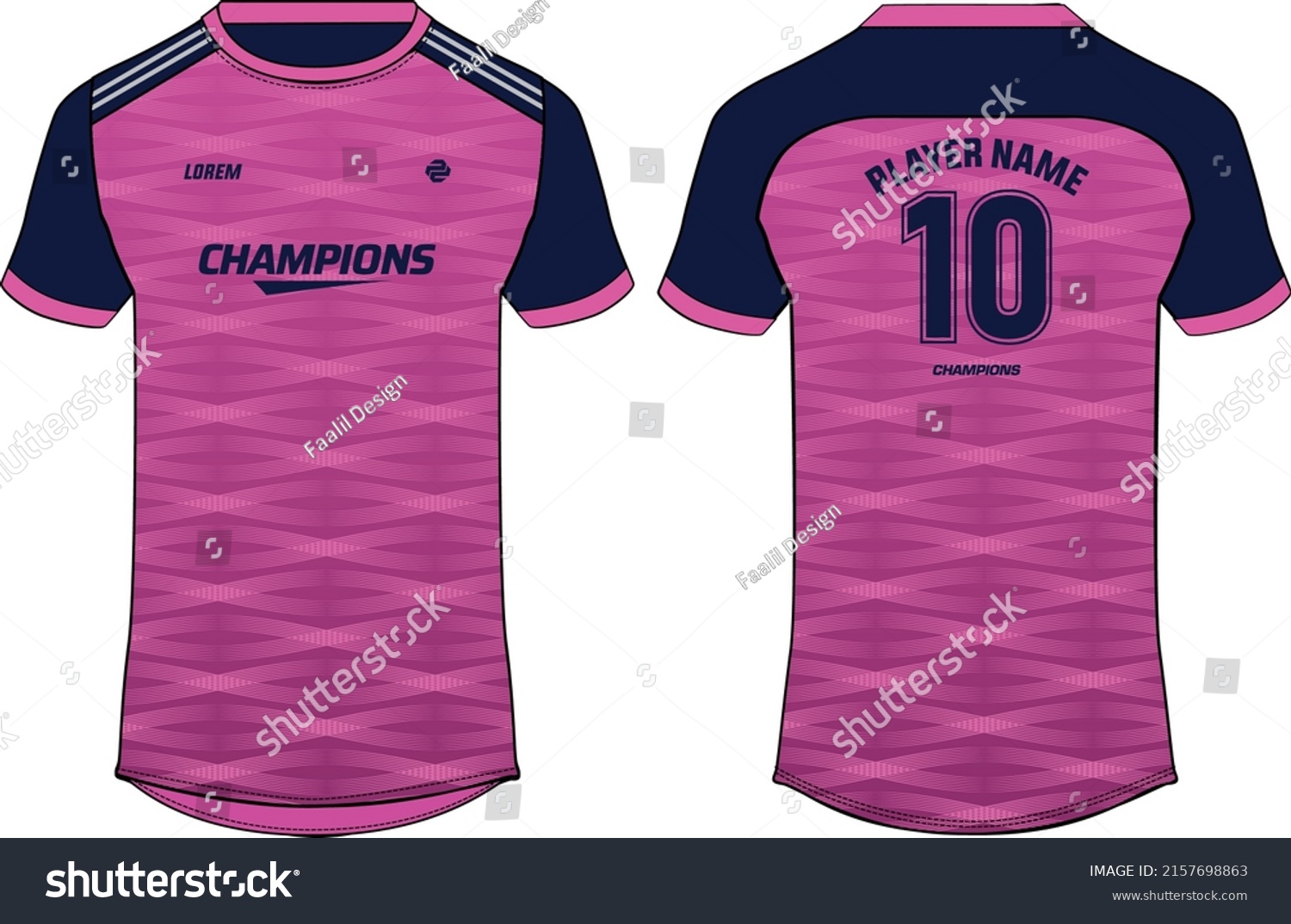 Sports Jersey T Shirt Design Flat Stock Vector (Royalty Free ...