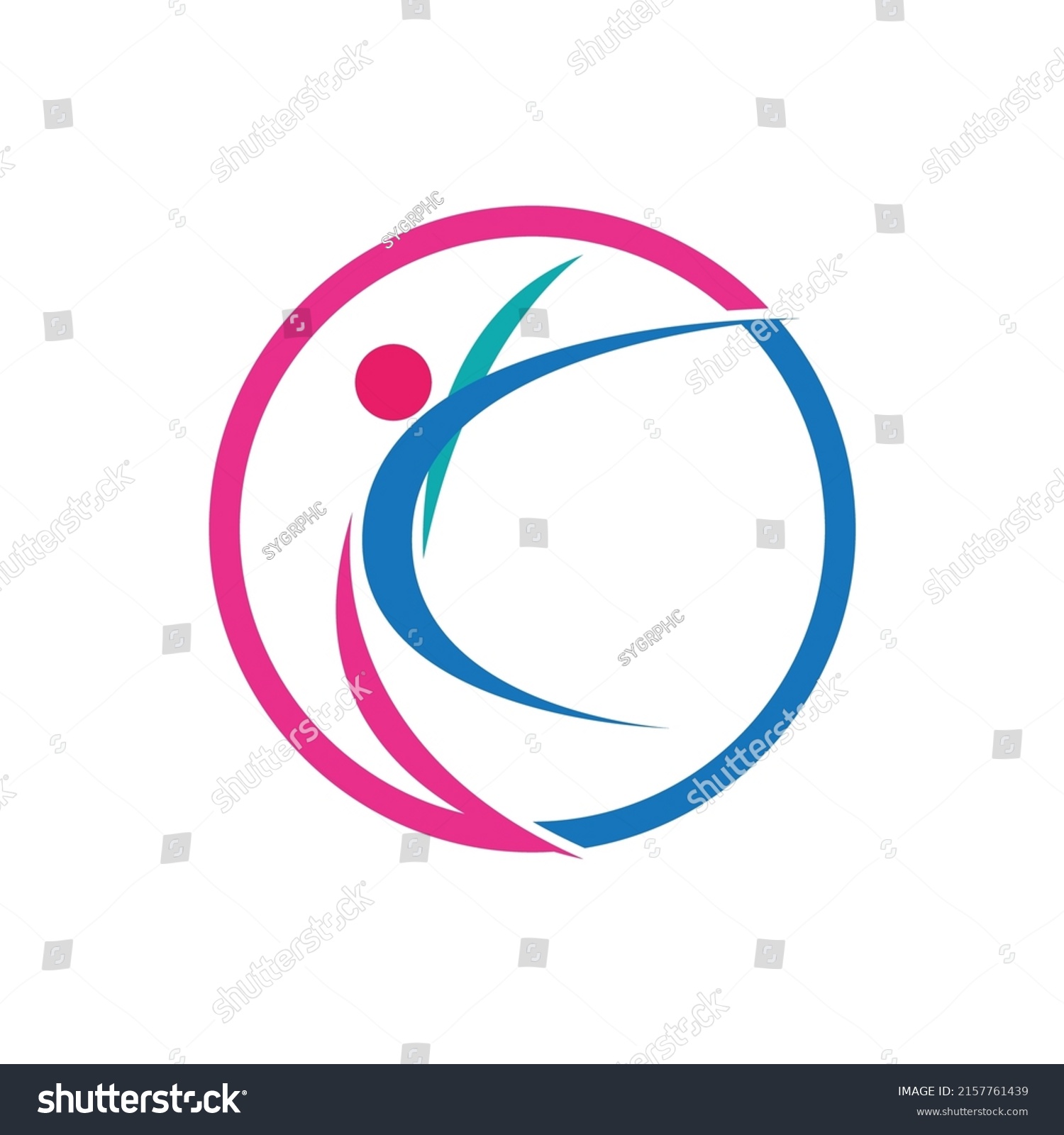 Modern Dance Logo Vector Design Symbol Stock Vector (Royalty Free ...