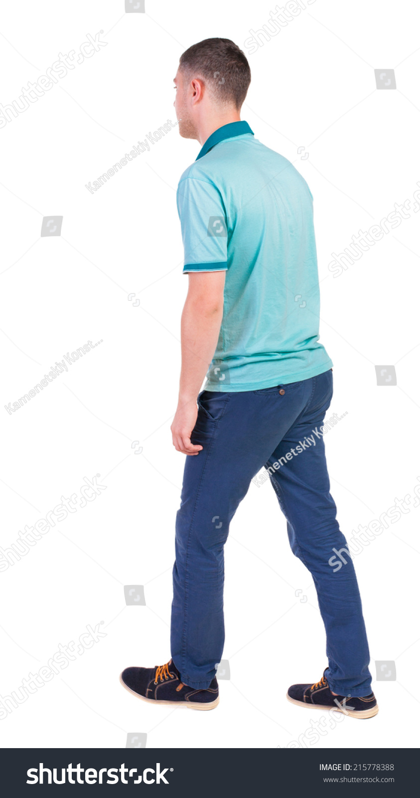 Back View Going Handsome Man Jeans Stock Photo 215778388 | Shutterstock