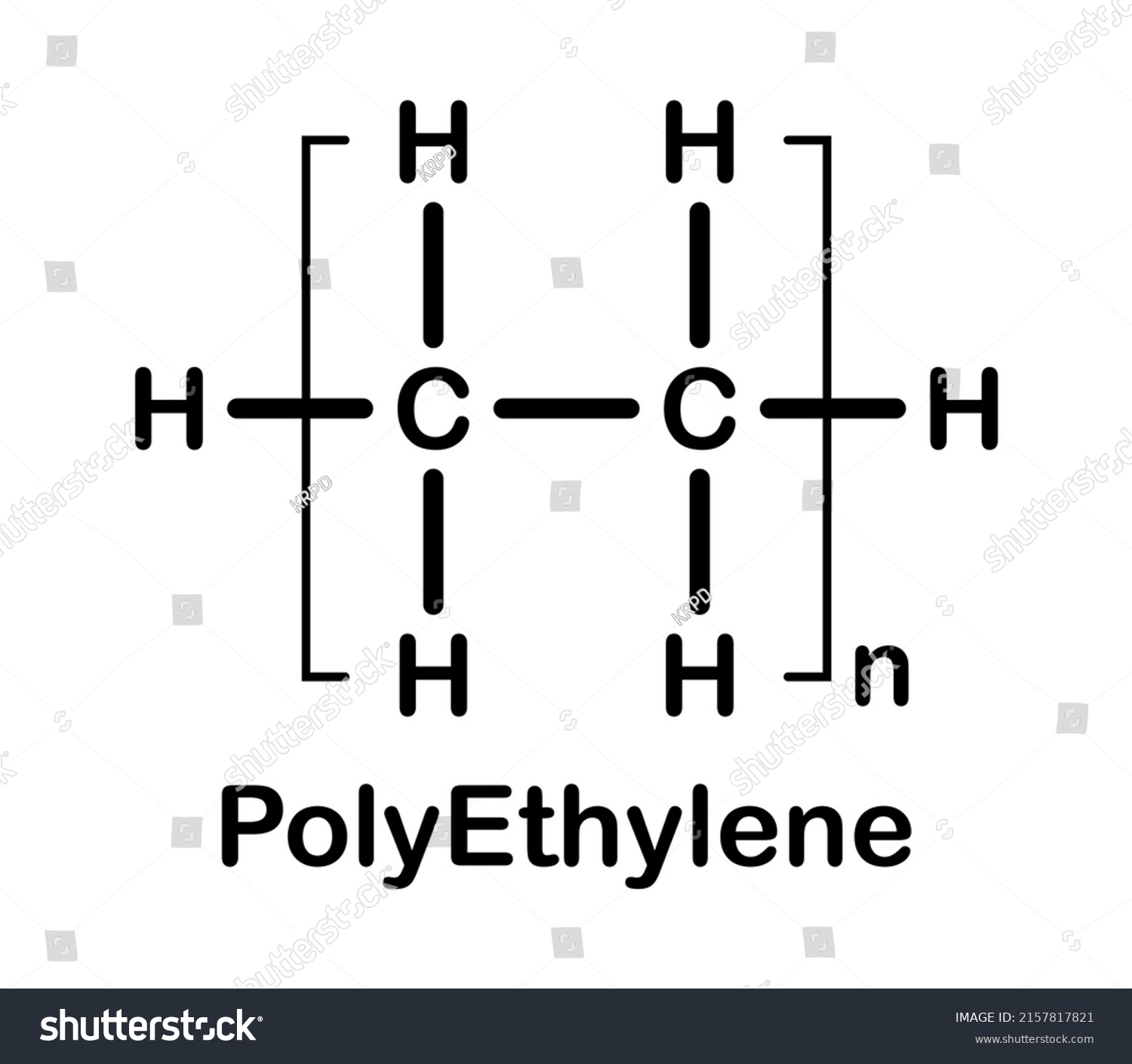 Vector Illustration Polyethylene Structure Icon On Stock Vector ...