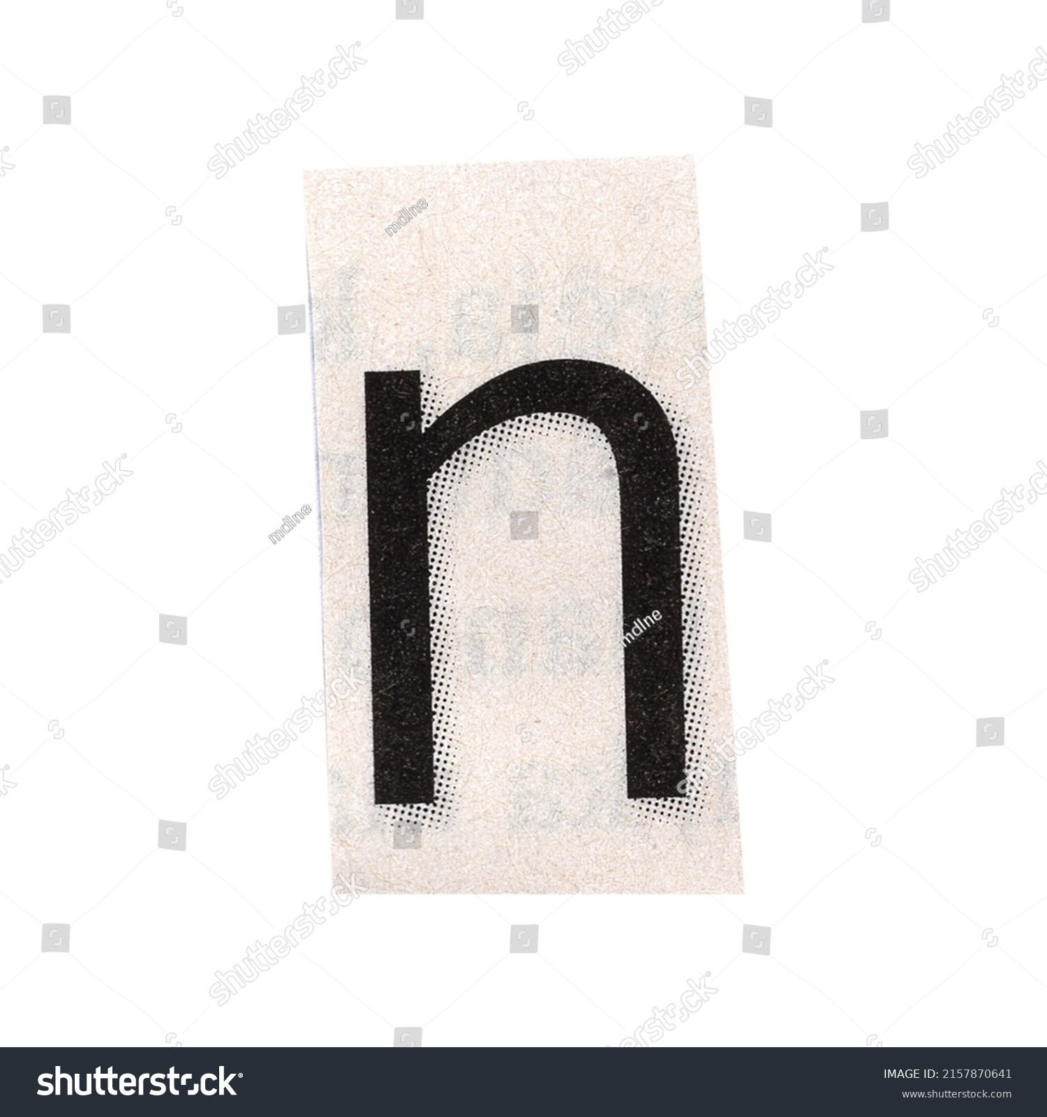 Letter N Magazine Cut Out Font Stock Photo 2157870641 | Shutterstock