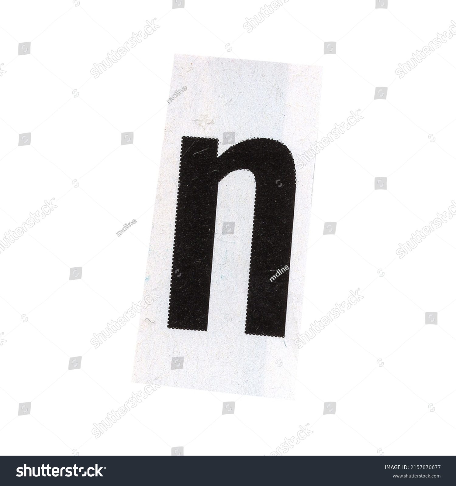 Letter N Magazine Cut Out Font Stock Photo 2157870677 | Shutterstock