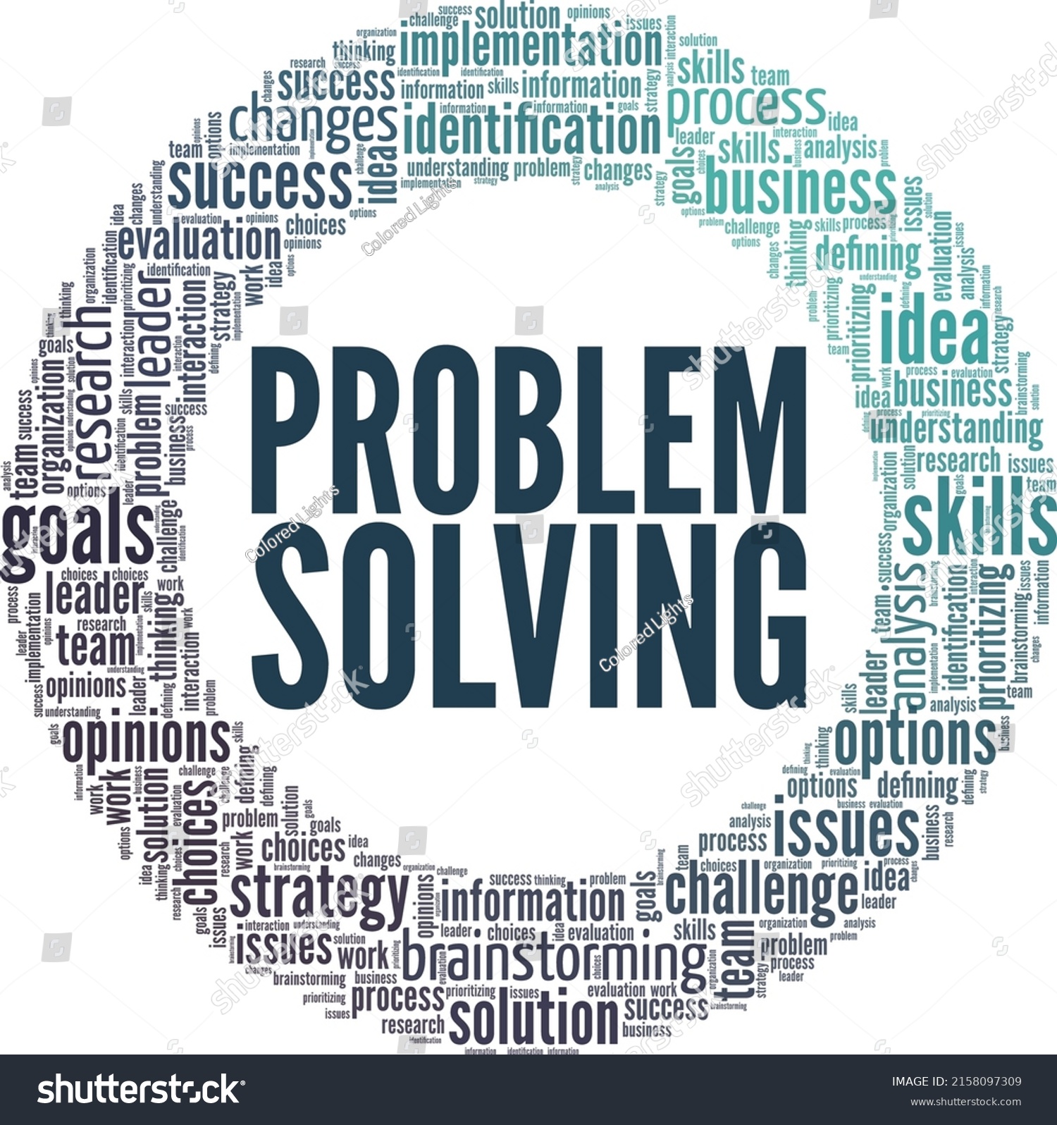 Problem Solving Word Cloud Conceptual Design Stock Vector (Royalty Free ...