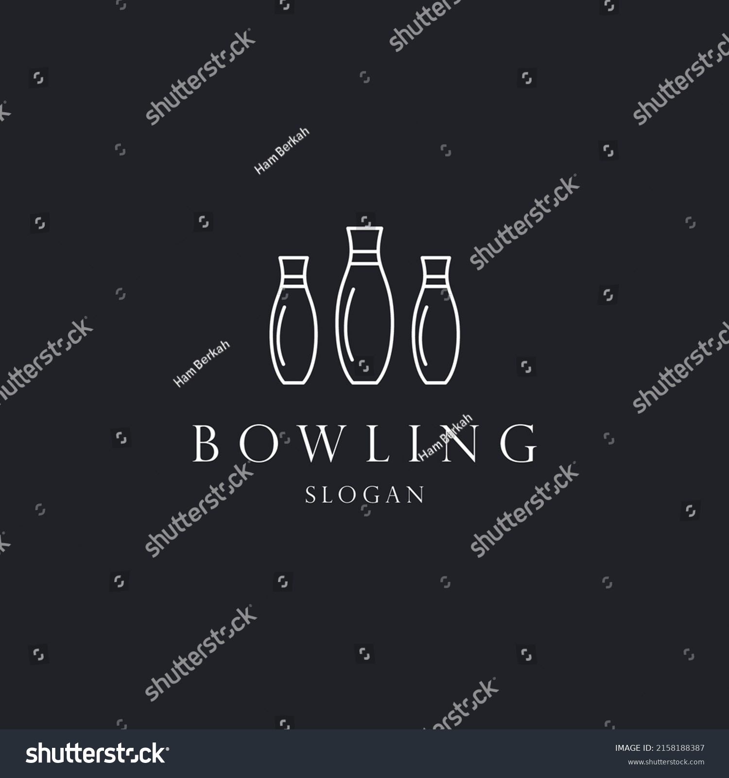 Bowling Logo Icon Design Template Vector Stock Vector (Royalty Free ...