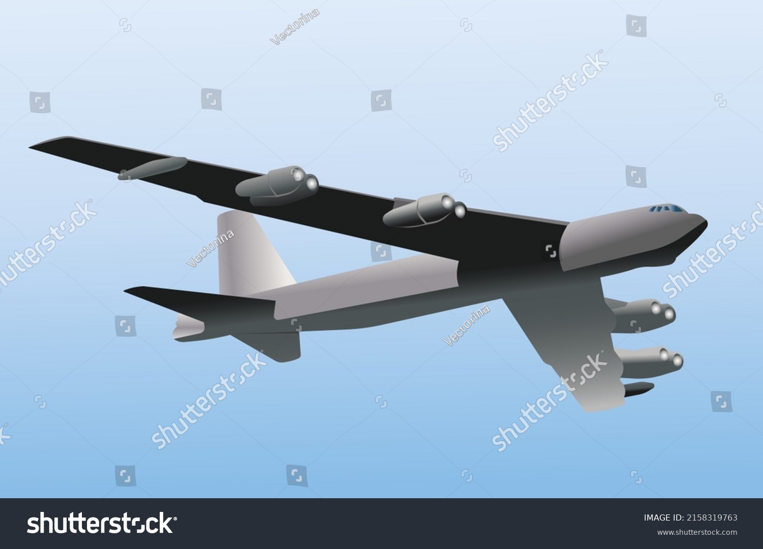 Military Aircraft Flight Military Exercises Sky Stock Vector (Royalty ...