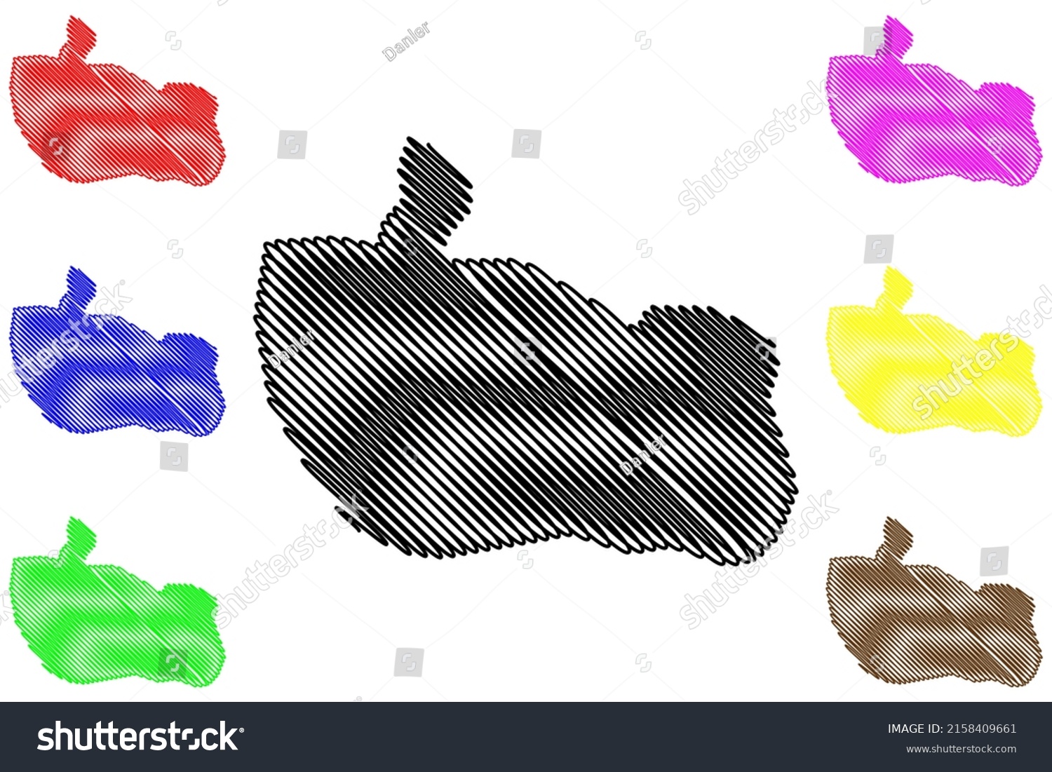 Air Force Island Canada Nunavut Territory Stock Vector (Royalty Free ...