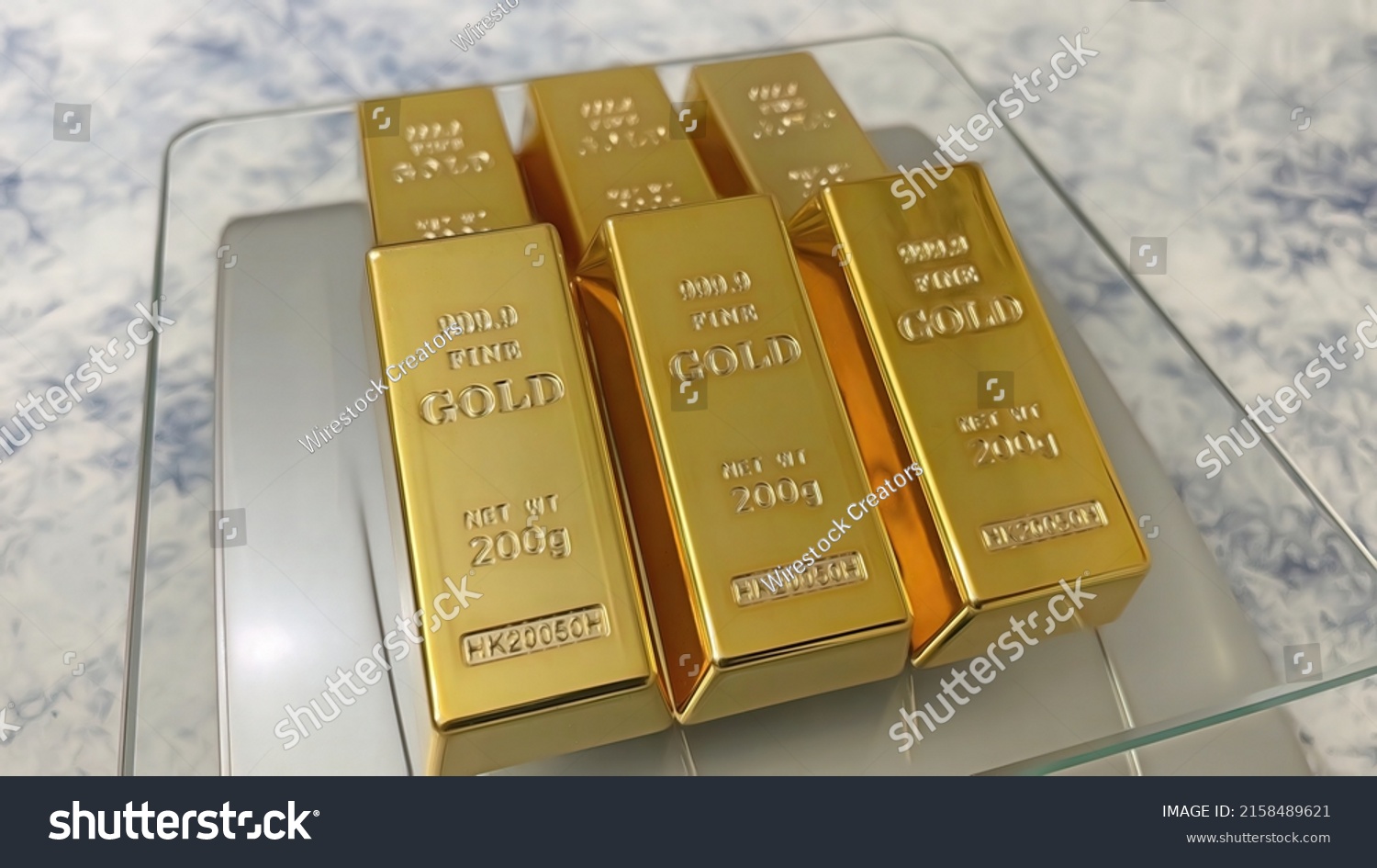 Closeup Gold Bars On Precision Scales Stock Photo 2158489621 | Shutterstock