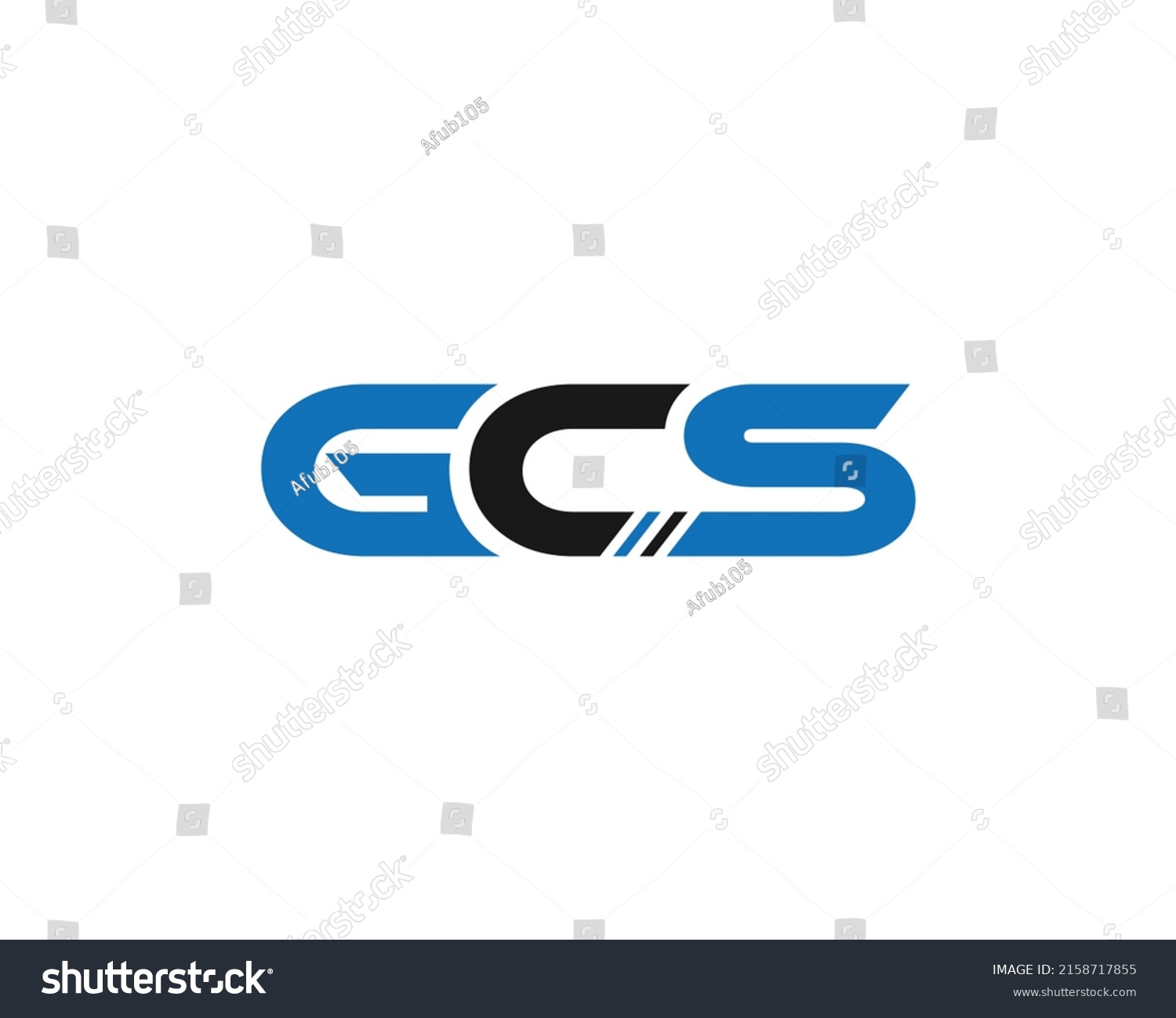 Letter Gcs Unique Logo Design Idea Stock Vector (Royalty Free ...