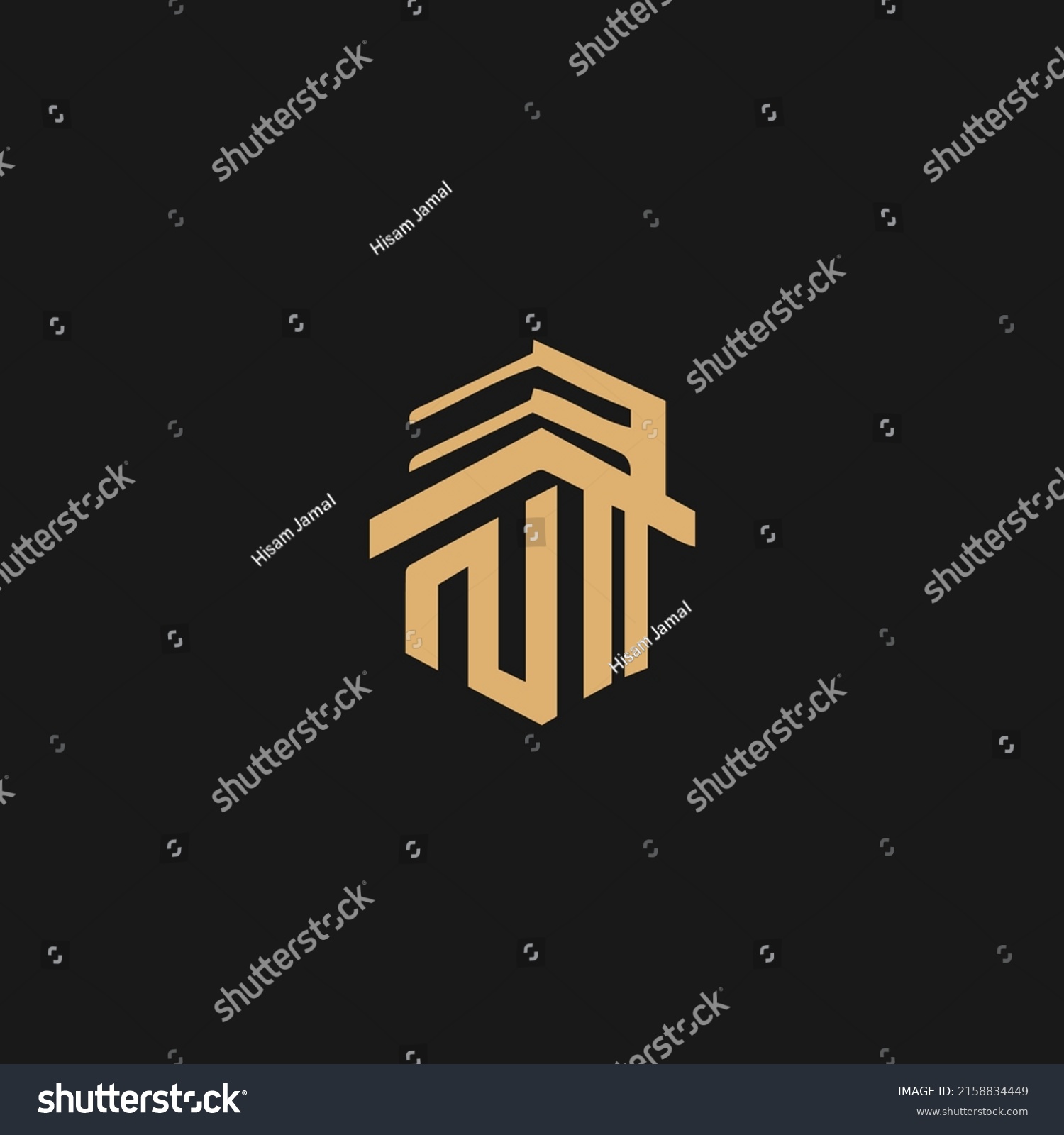 Initial Letter Nt Logo Design Vector Stock Vector (Royalty Free ...