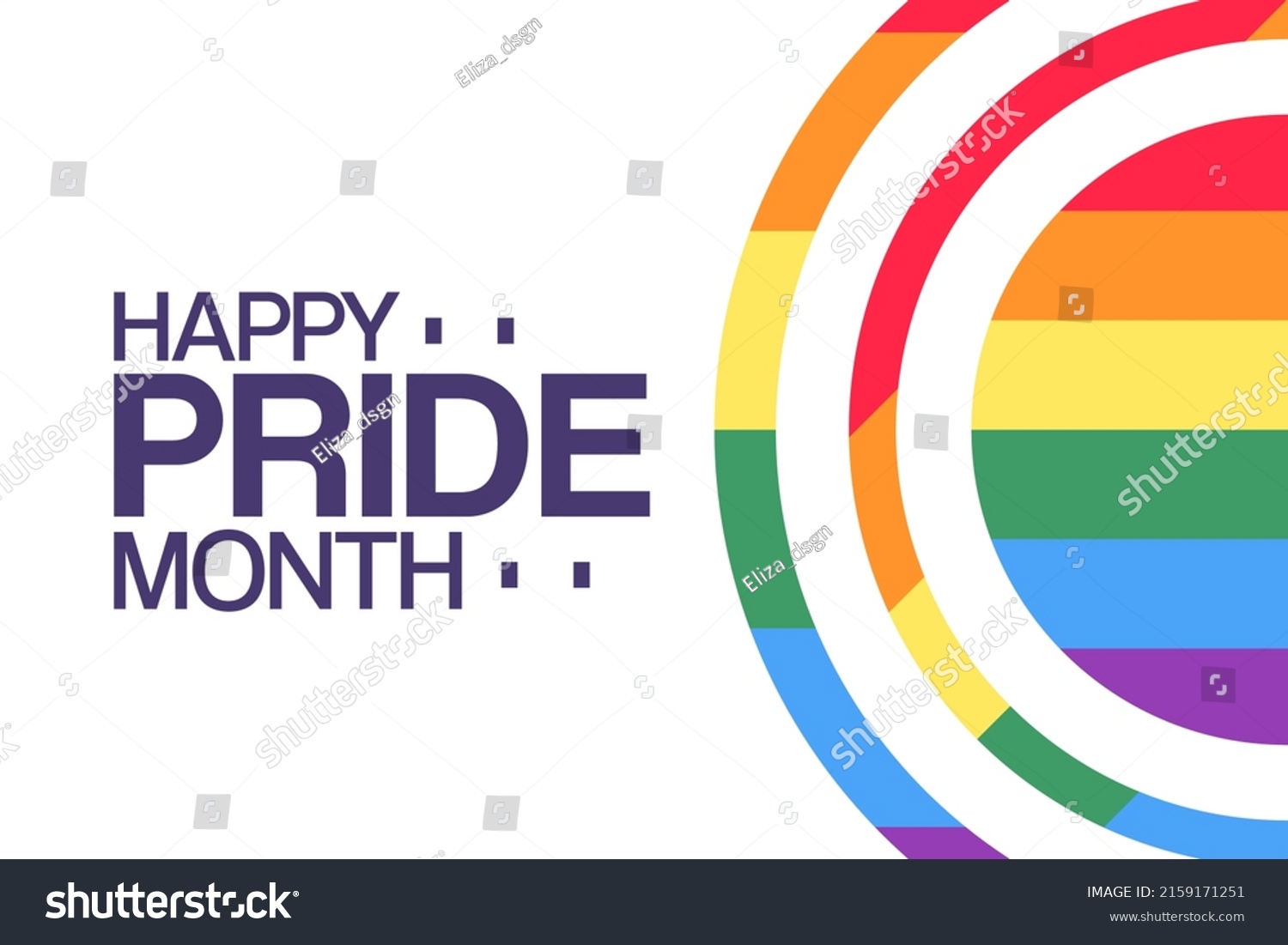 Happy Pride Month June Vector Illustration Stock Vector (Royalty Free ...