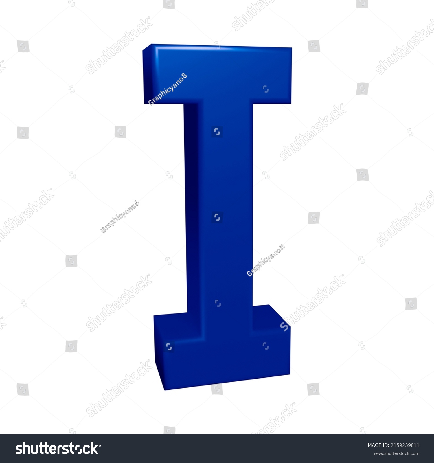 3d Rendering Alphabet Letter Character 3d Stock Illustration 2159239811 ...