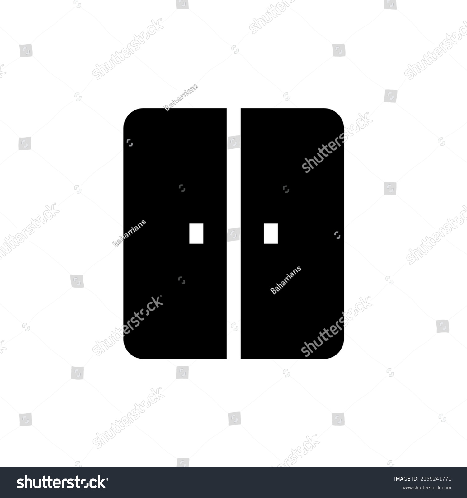 Wardrobe Icon Vector Logo Template Stock Vector (Royalty Free ...