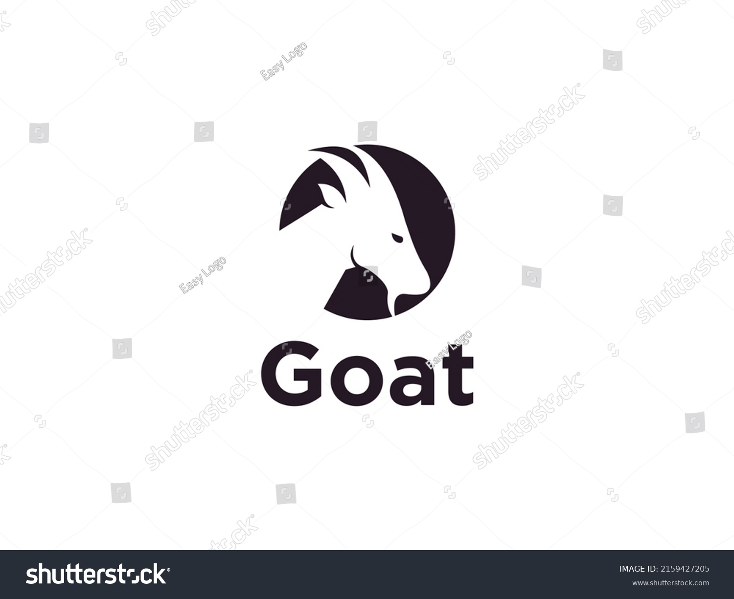 Bighorn Ram Goat Horn Sheep Logo Stock Vector (Royalty Free) 2159427205 ...