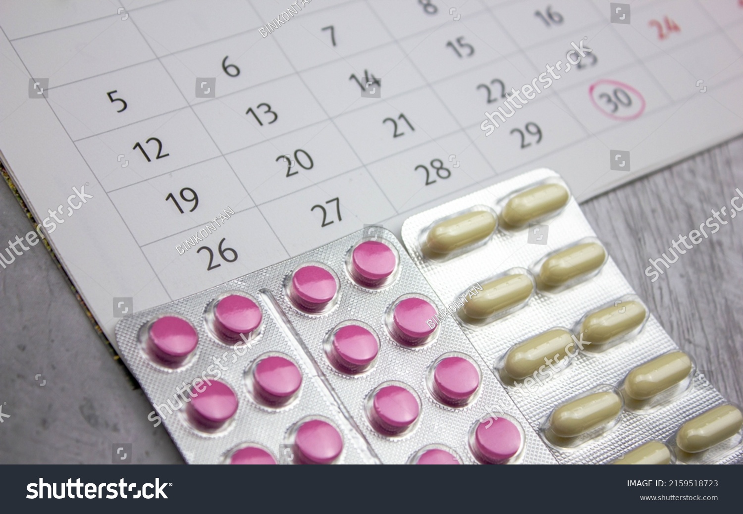 Pill Control Scheduled Medications Medication Schedule Stock Photo ...