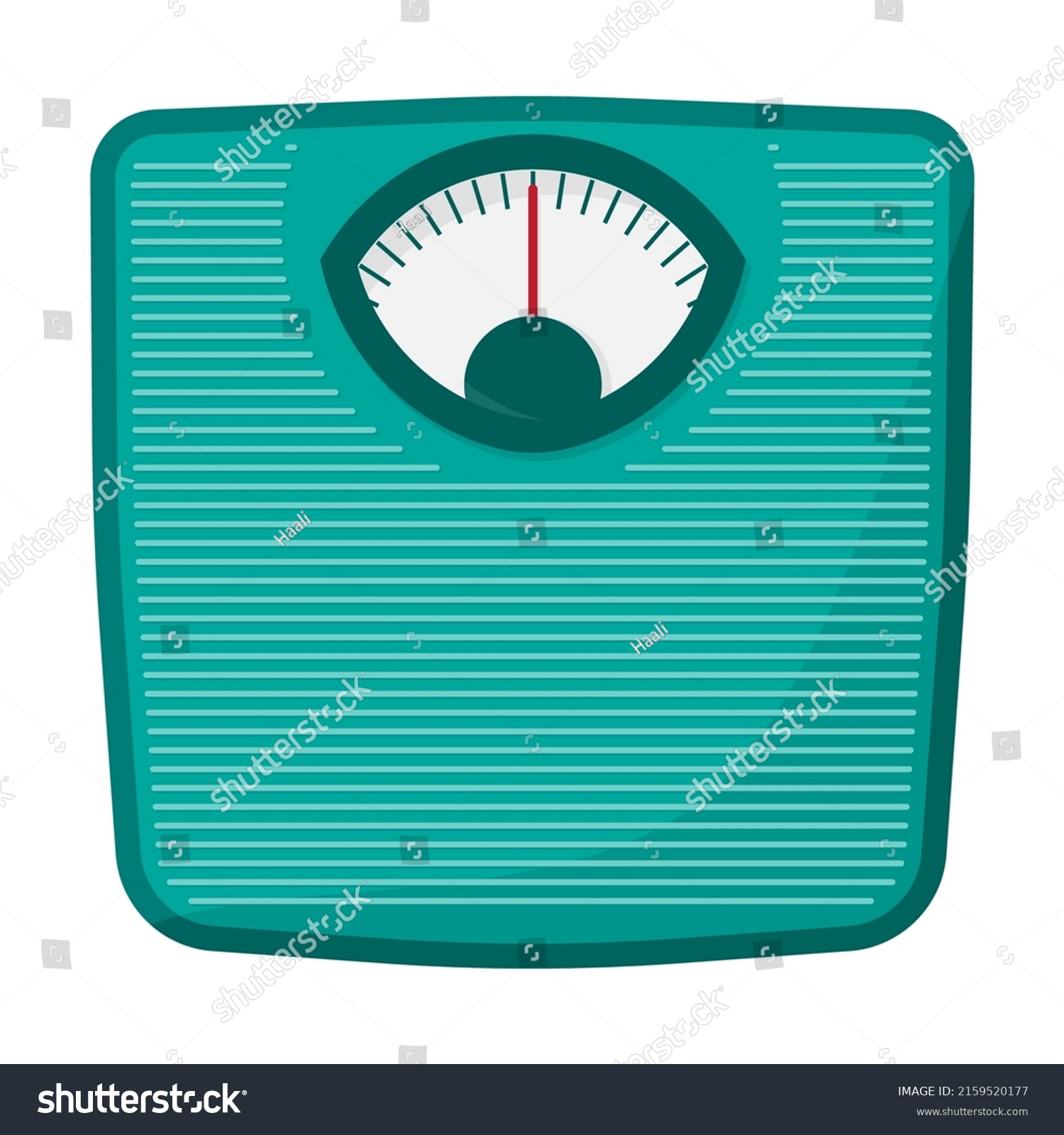 Weighing Scale Isolated Floor Weight Scale Stock Vector (Royalty Free ...