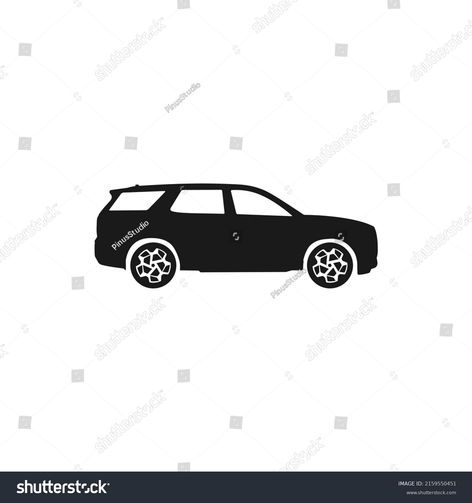 Exclusive Suv Car Silhouette Image Vector Stock Vector Royalty Free Shutterstock