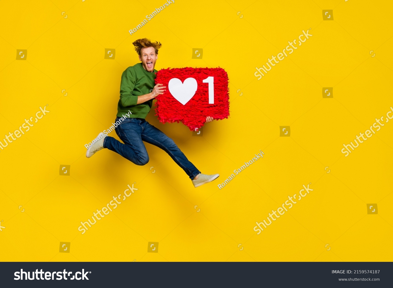 Full Length Photo Funny Cool Guy Stock Photo 2159574187 | Shutterstock