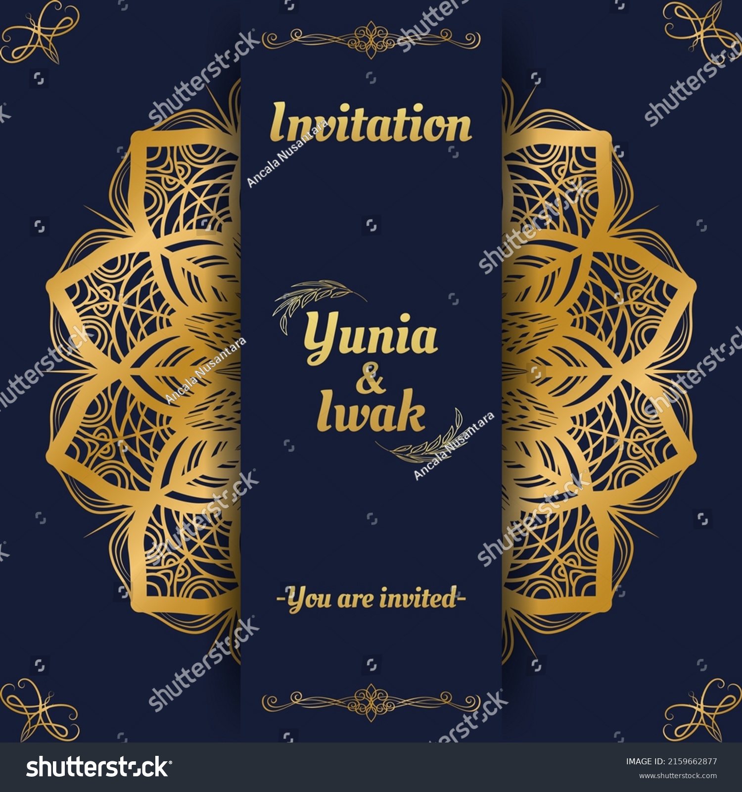 navy-blue-wedding-invitation-card-template-stock-vector-royalty-free-2159662877-shutterstock