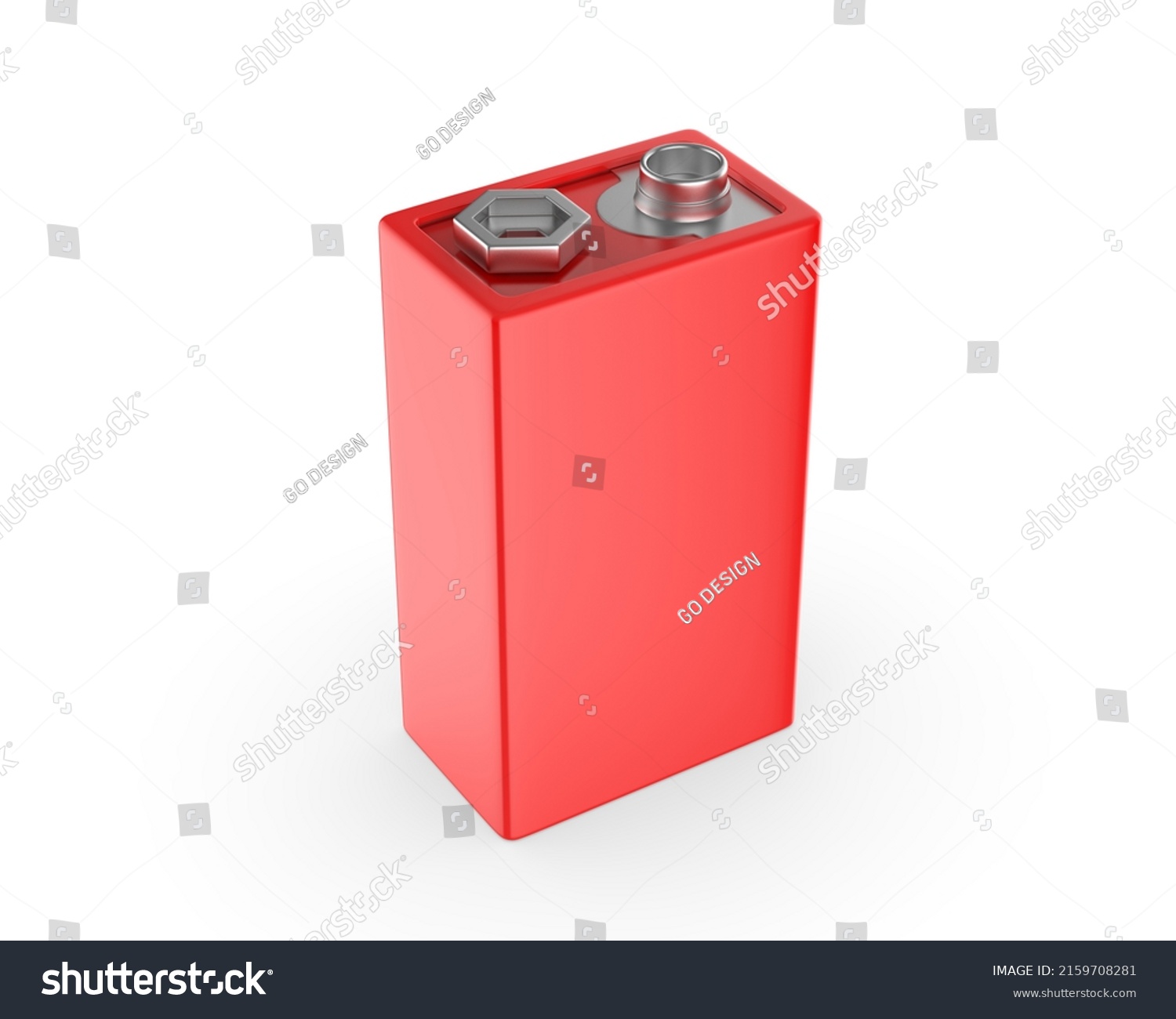 Blank Battery Template D Render Illustration Stock Illustration Shutterstock