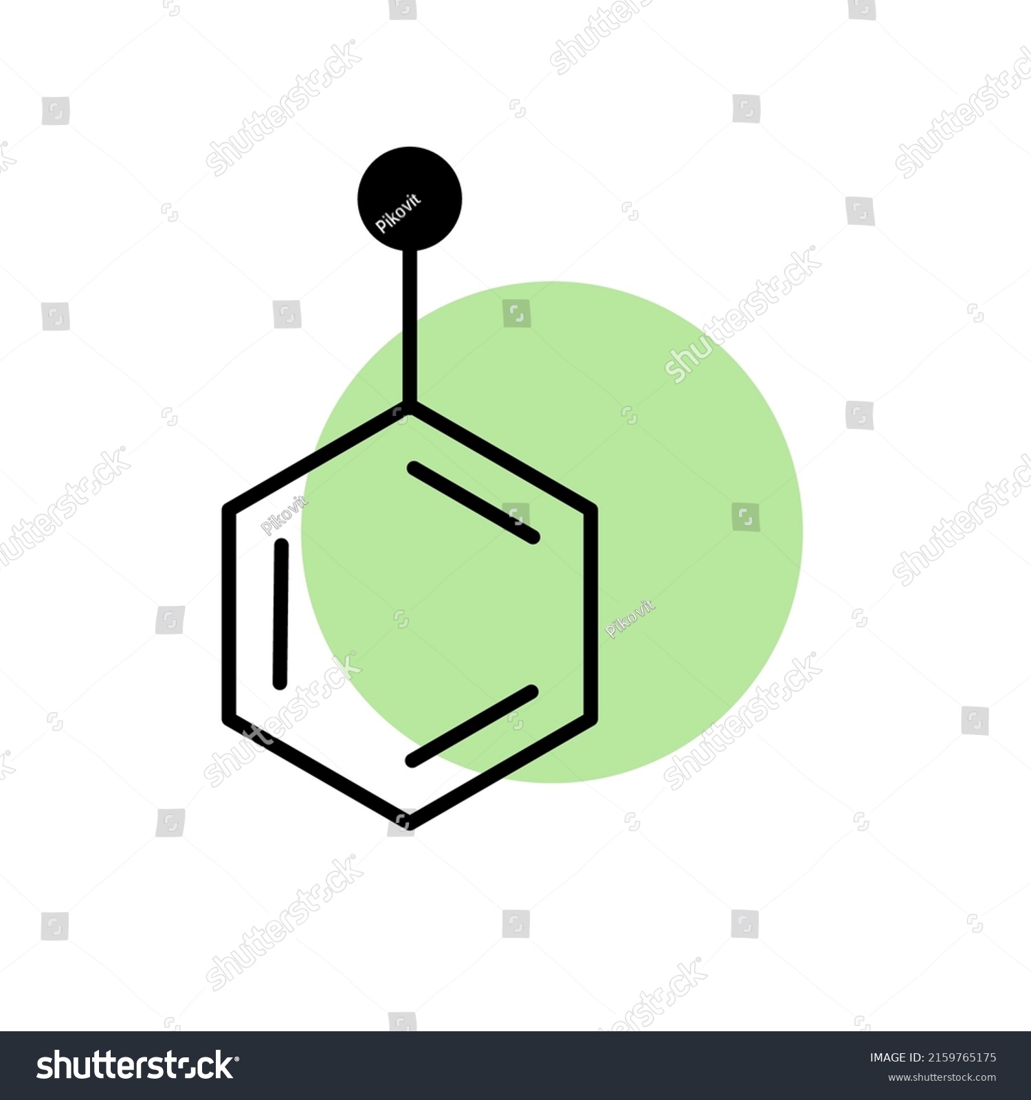 Phenol Carbolic Acid Molecular Formula Icon Stock Vector (Royalty Free