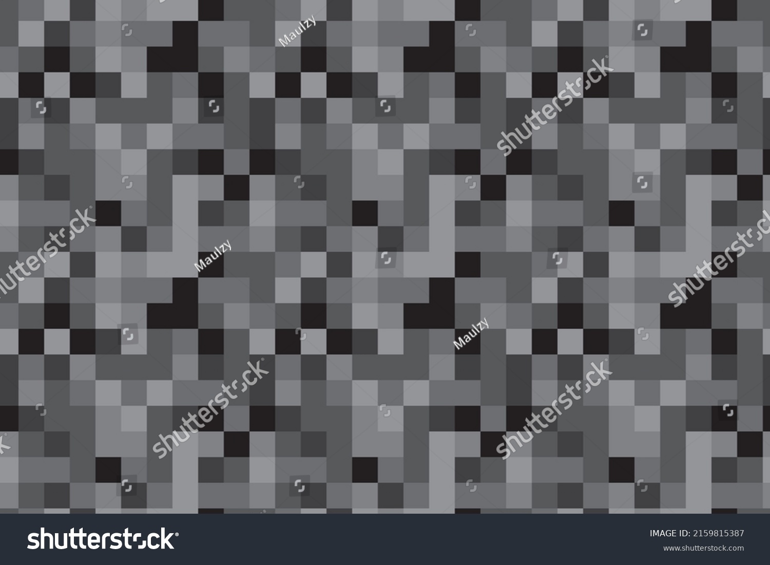 Abstract Pixel Art Square Mosaic Sensor Stock Vector (Royalty Free ...