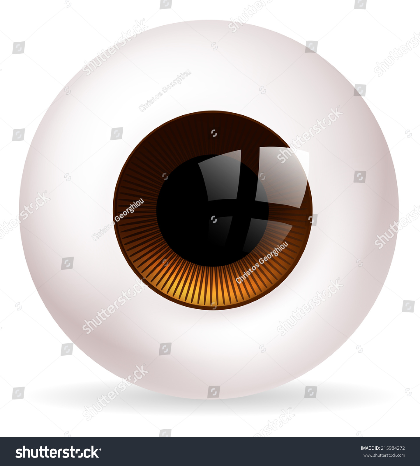 Illustration Big Round Eye Ball Eyeball Stock Vector (Royalty Free ...