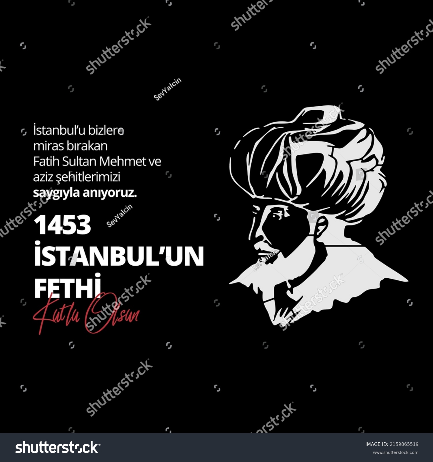 1453 Estambul'un Fethi Istanbul'un Fethi Kutlu: Vector De Stock (libre ...