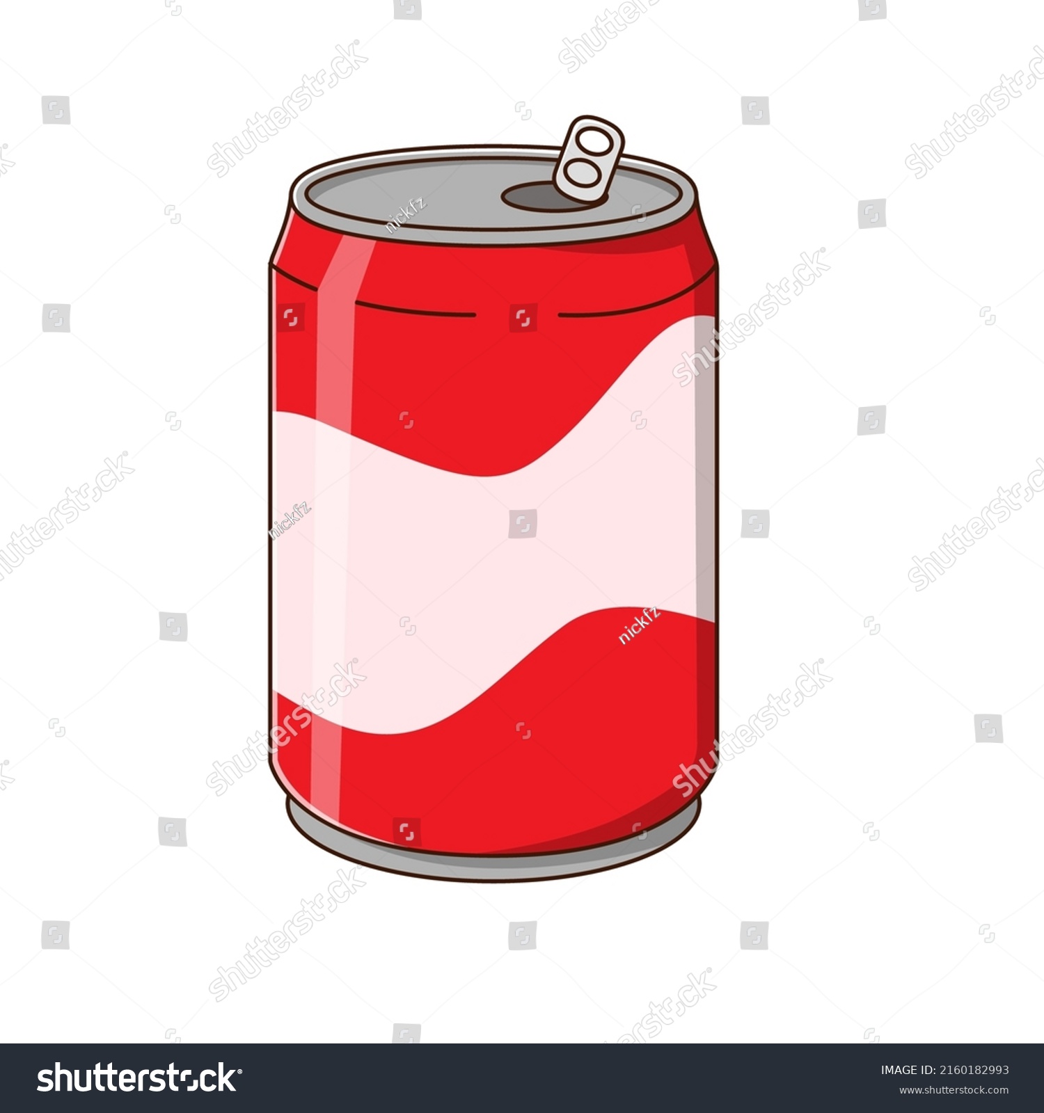 Soda Can Vector Illustration Cartoon Style Stock Vector (Royalty Free ...