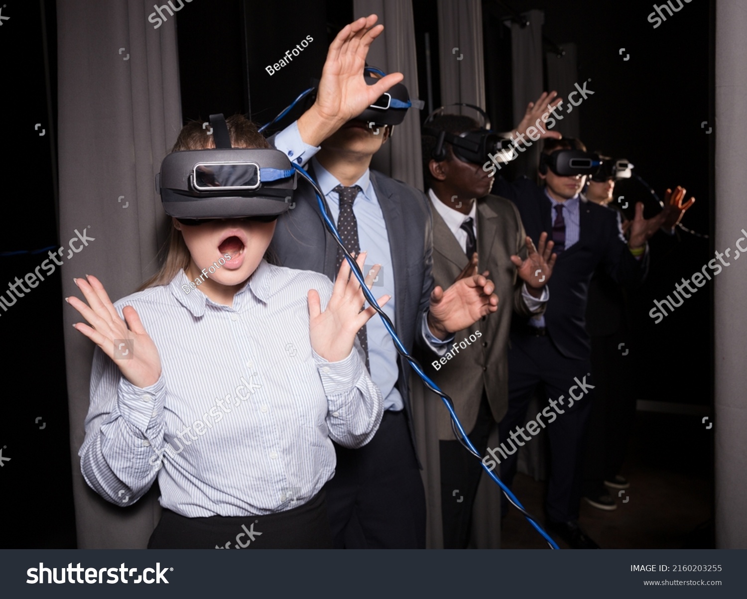 Excited Girl Business Suit Having Fun Stock Photo 2160203255 | Shutterstock