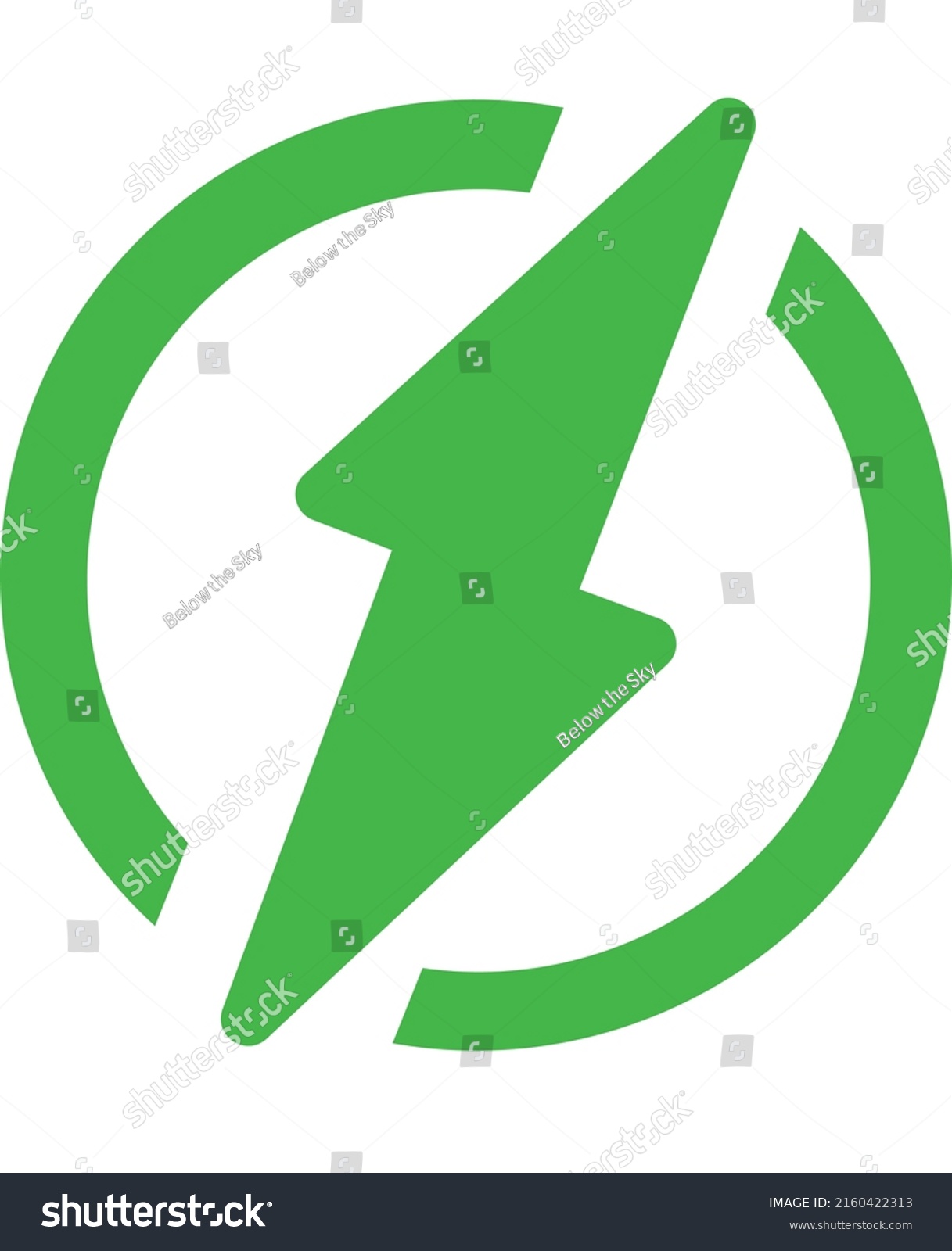 Green Electric Power Lightning Logo Design Stock Vector (Royalty Free ...