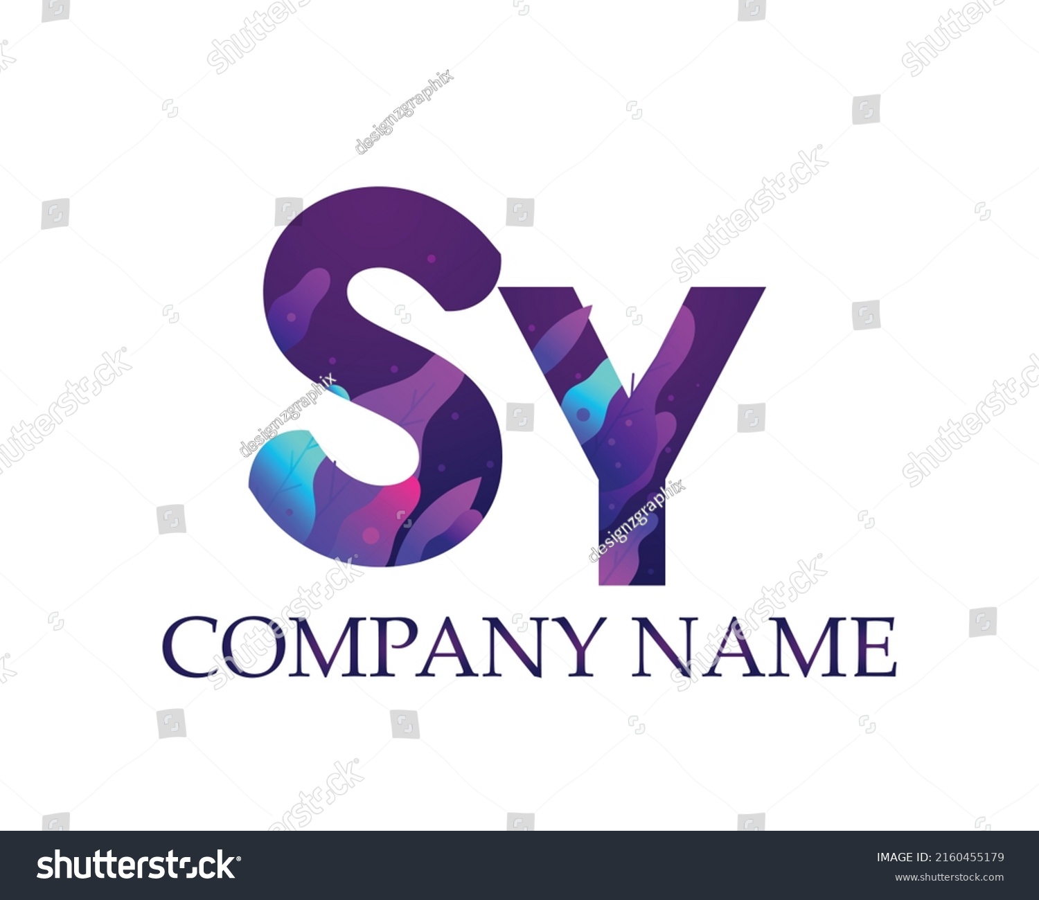 Sy Alphabet One Line Colorful Letters Stock Vector (Royalty Free ...