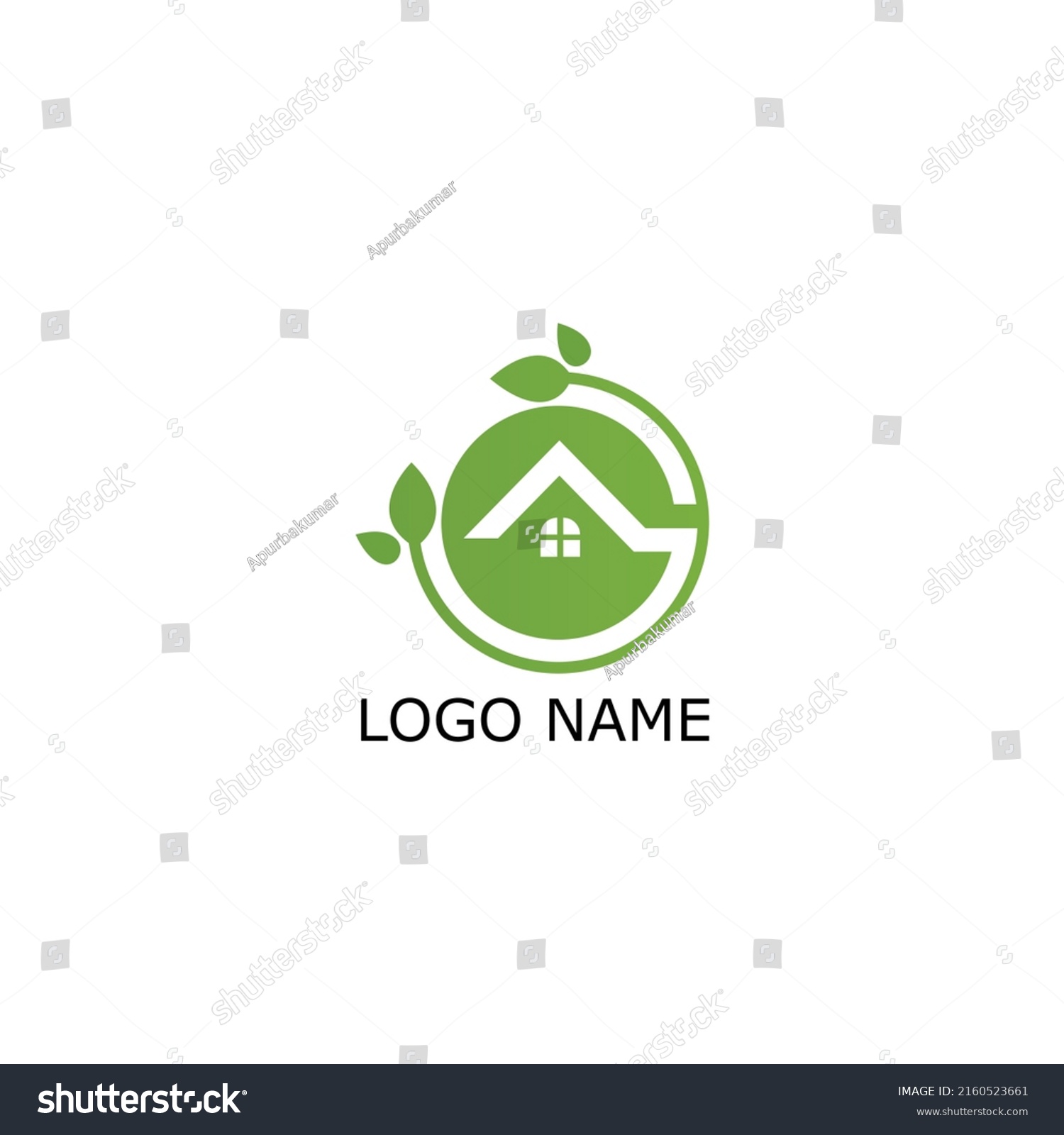 Natural Company Logo Design Eps Stock Vector (Royalty Free) 2160523661 ...