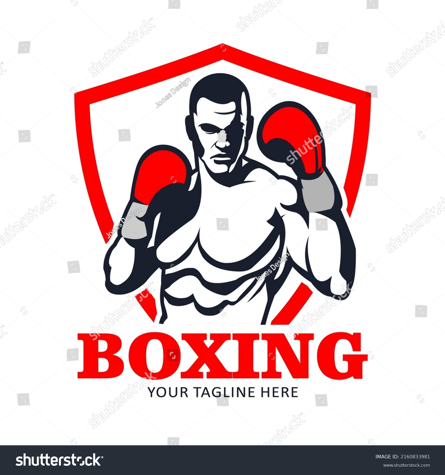 Boxing Sport Vector Logo Template Stock Vector (Royalty Free ...