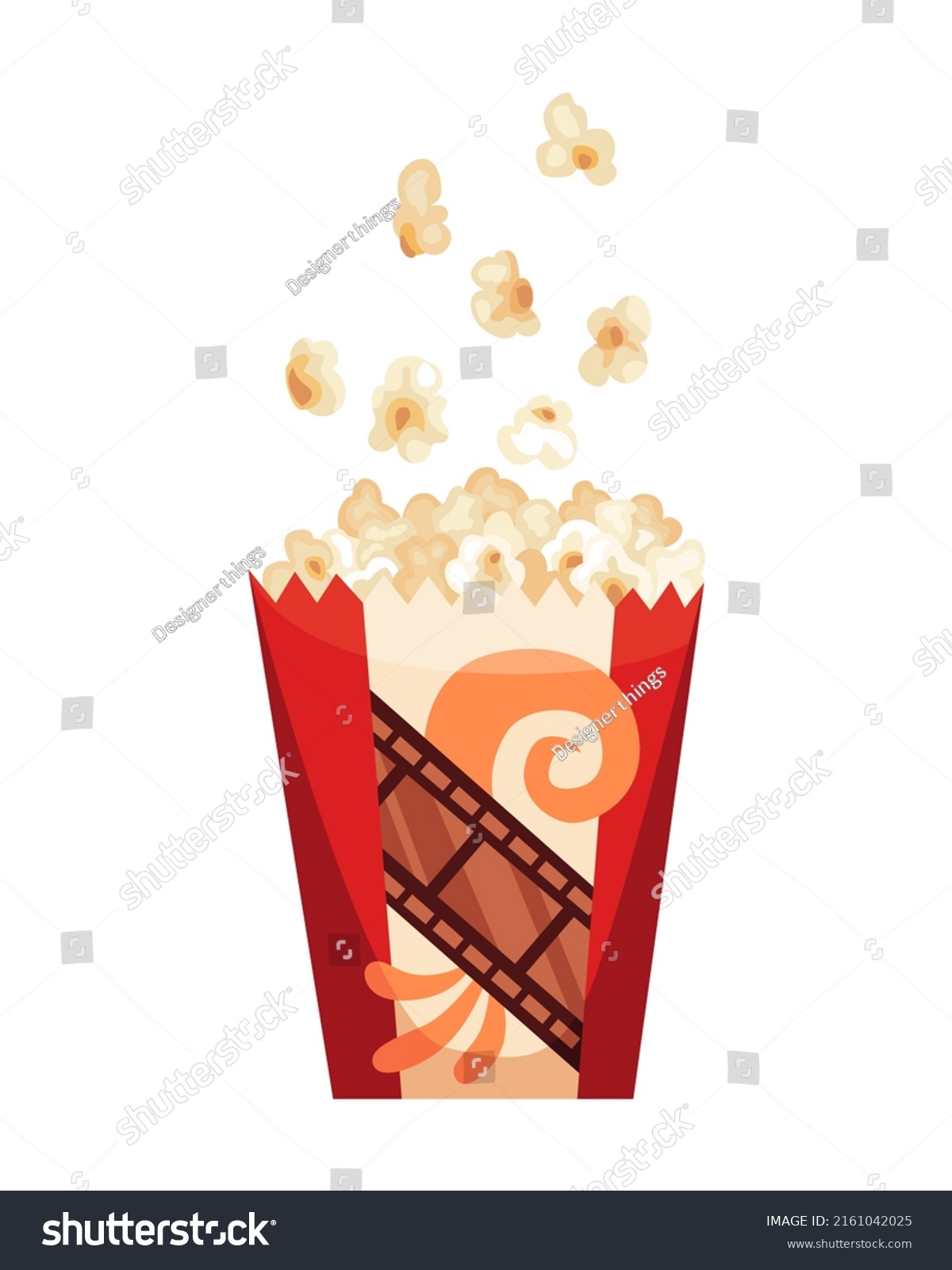 retro movie theater food cartoon