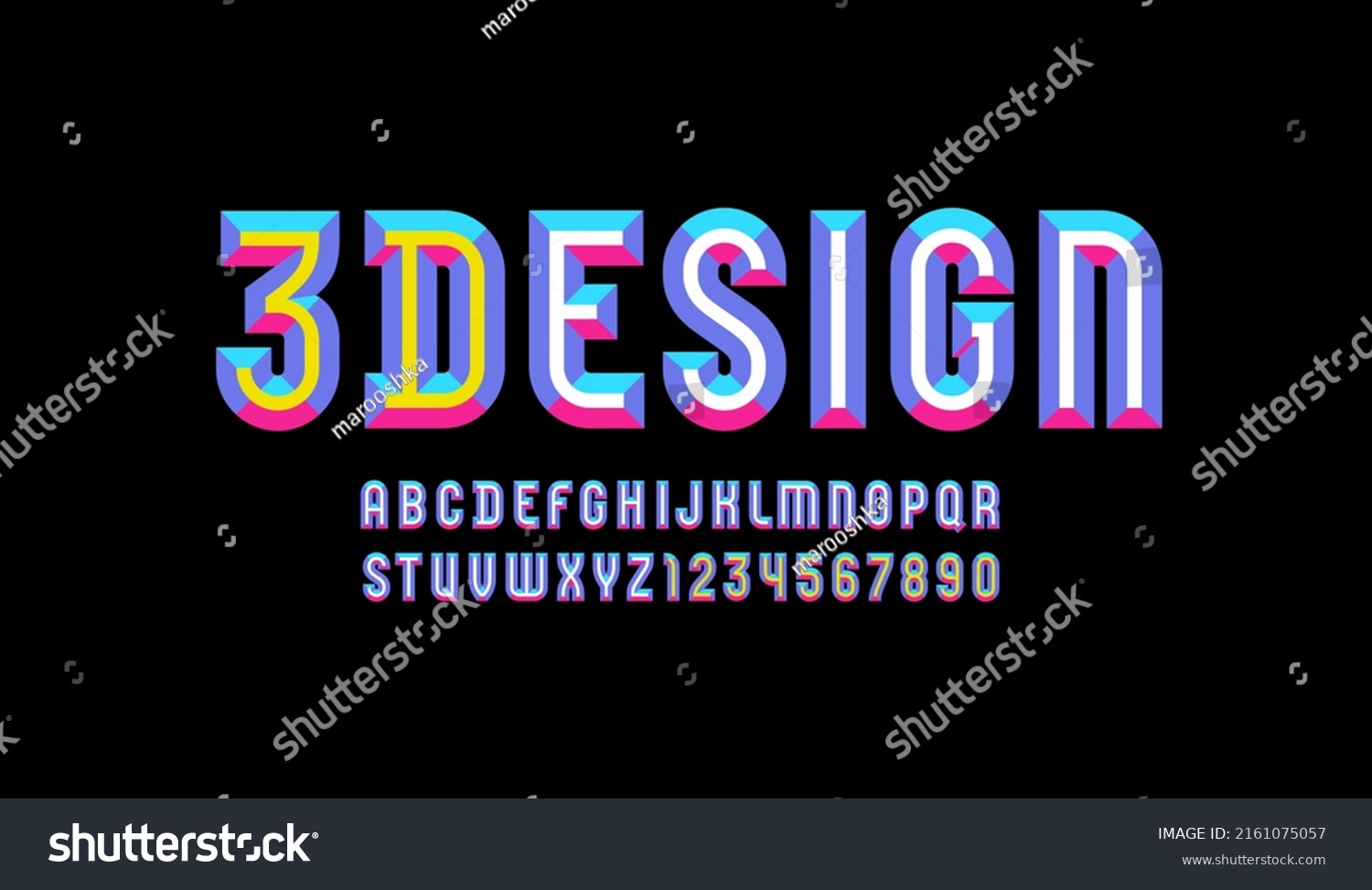 Alphabet Chiseled Block Facet Font Beveled Stock Vector Royalty Free 2161075057 Shutterstock 