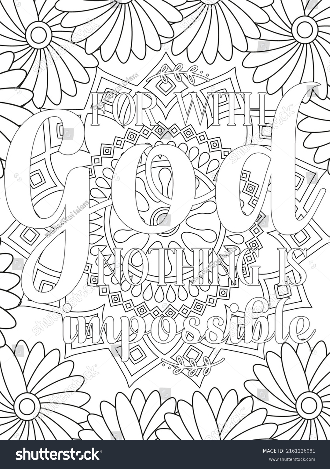 Bible Verse Coloring Pages Christian Lettering Stock Vector (Royalty ...