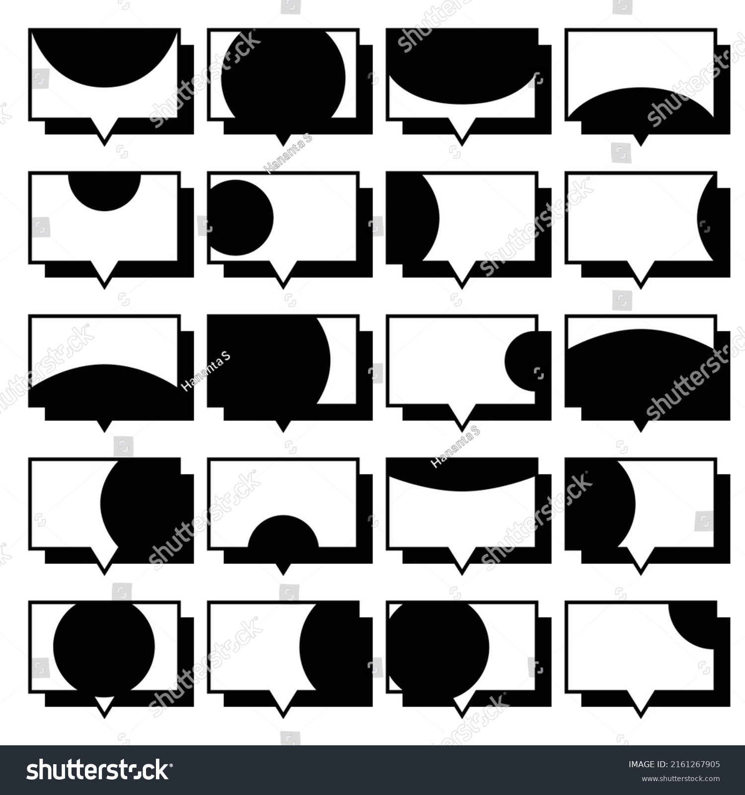 Vector Collection Set Dialog Box Designs Stock Vector Royalty Free Shutterstock