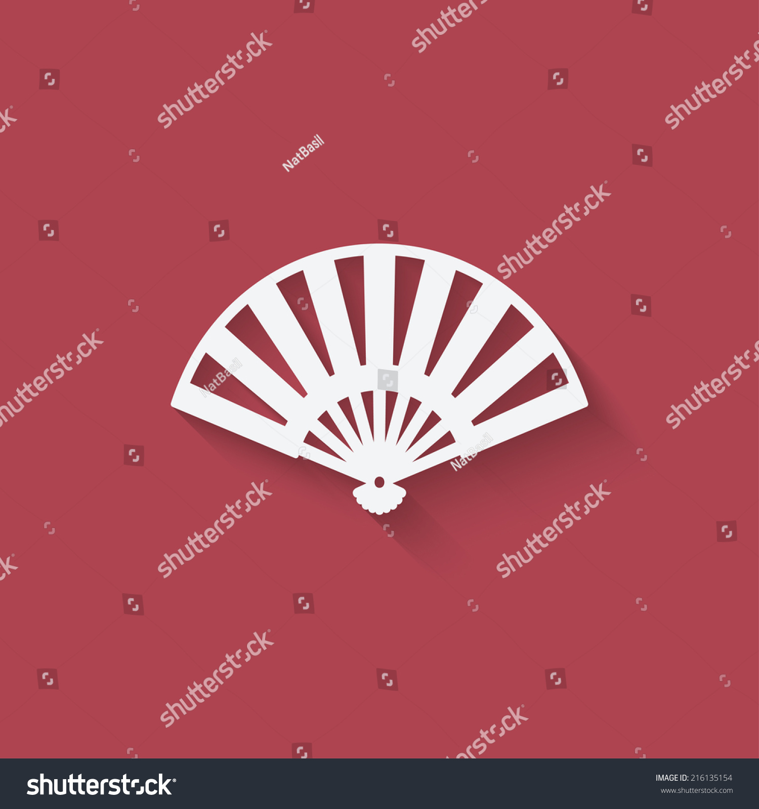 Fan Design Element Vector Illustration Eps Stock Vector (Royalty Free