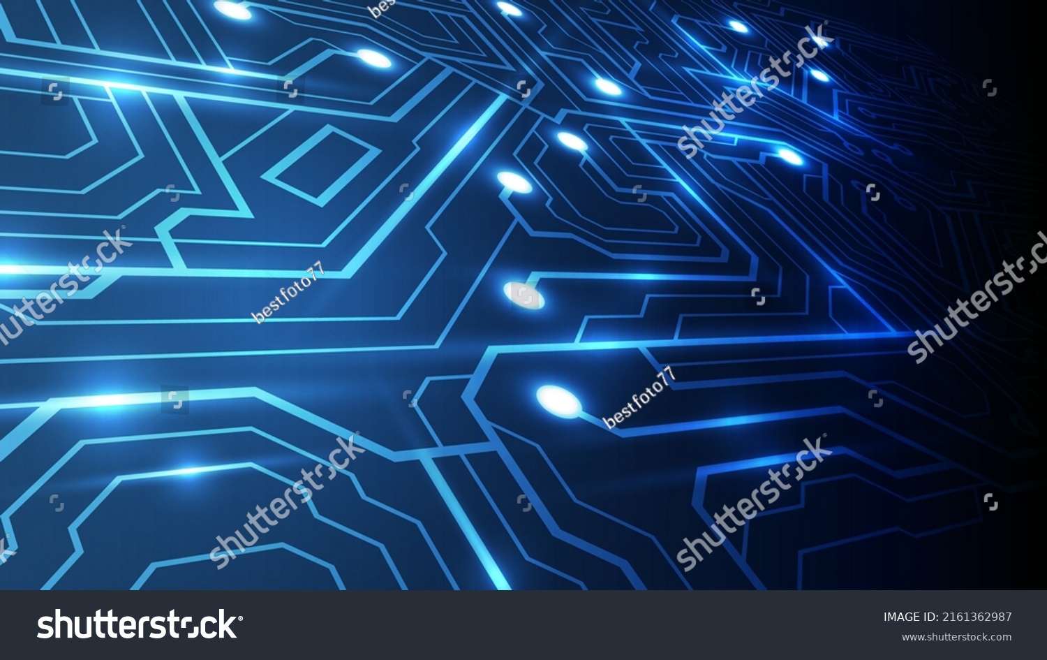 Abstract Futuristic Digital Technology Background Illustration Stock ...