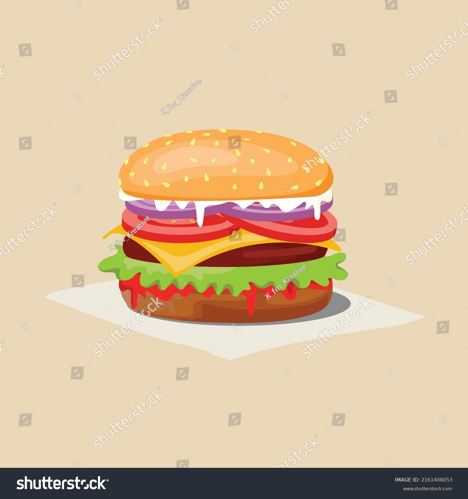 Delicious Cheese Burger Vector Illustration Stock Vector Royalty Free Delicious Cheese Burger Vector Illustration Stock Vector Royalty Free